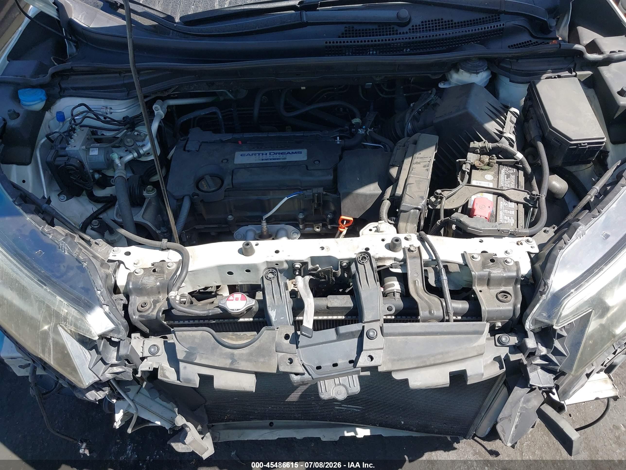 2015 Honda Cr-v Ex White vin: 5J6RM3H51FL018635