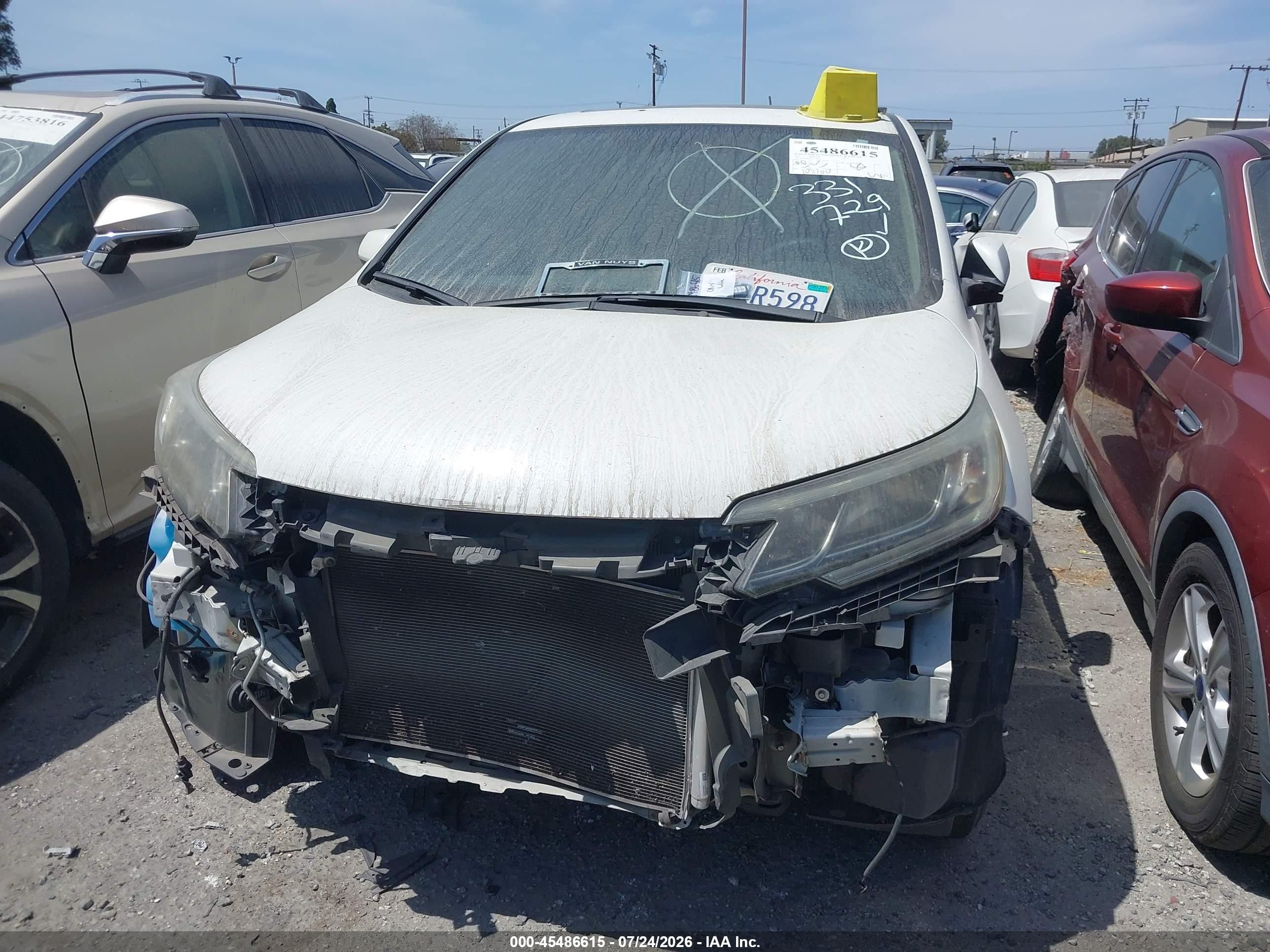 2015 Honda Cr-v Ex White vin: 5J6RM3H51FL018635