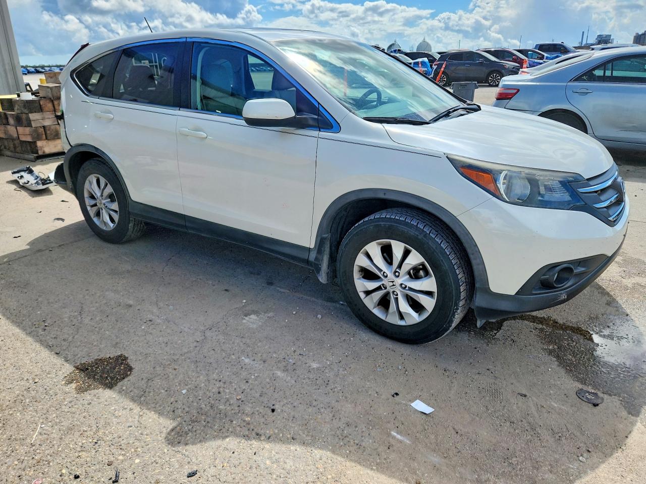 2012 Honda Cr-v Ex White vin: 5J6RM3H52CL023550