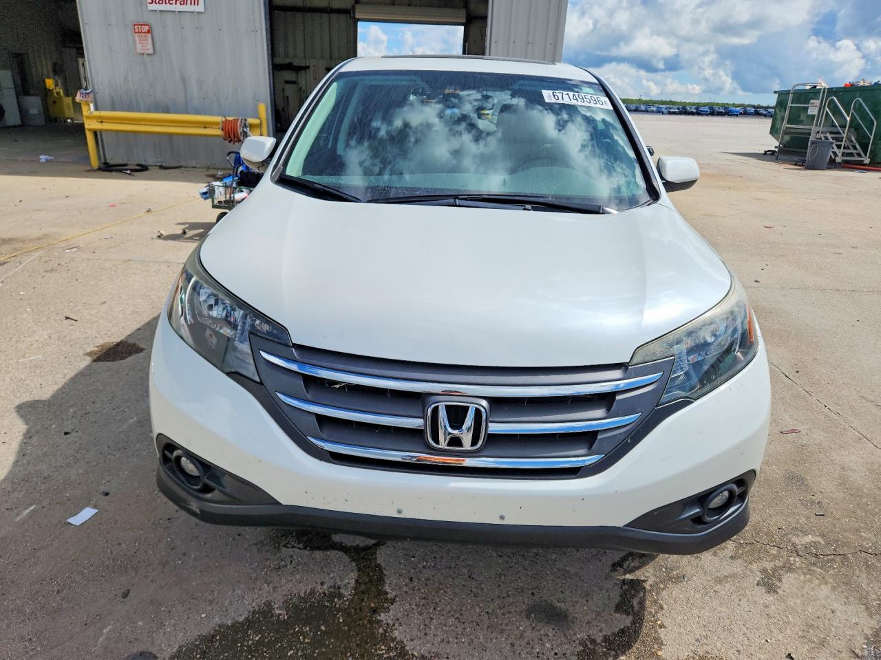 2012 Honda Cr-v Ex White vin: 5J6RM3H52CL023550