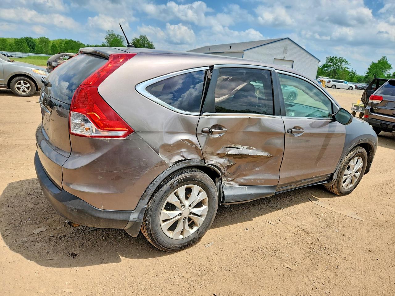 2012 Honda Cr-v Ex Brown vin: 5J6RM3H52CL025850