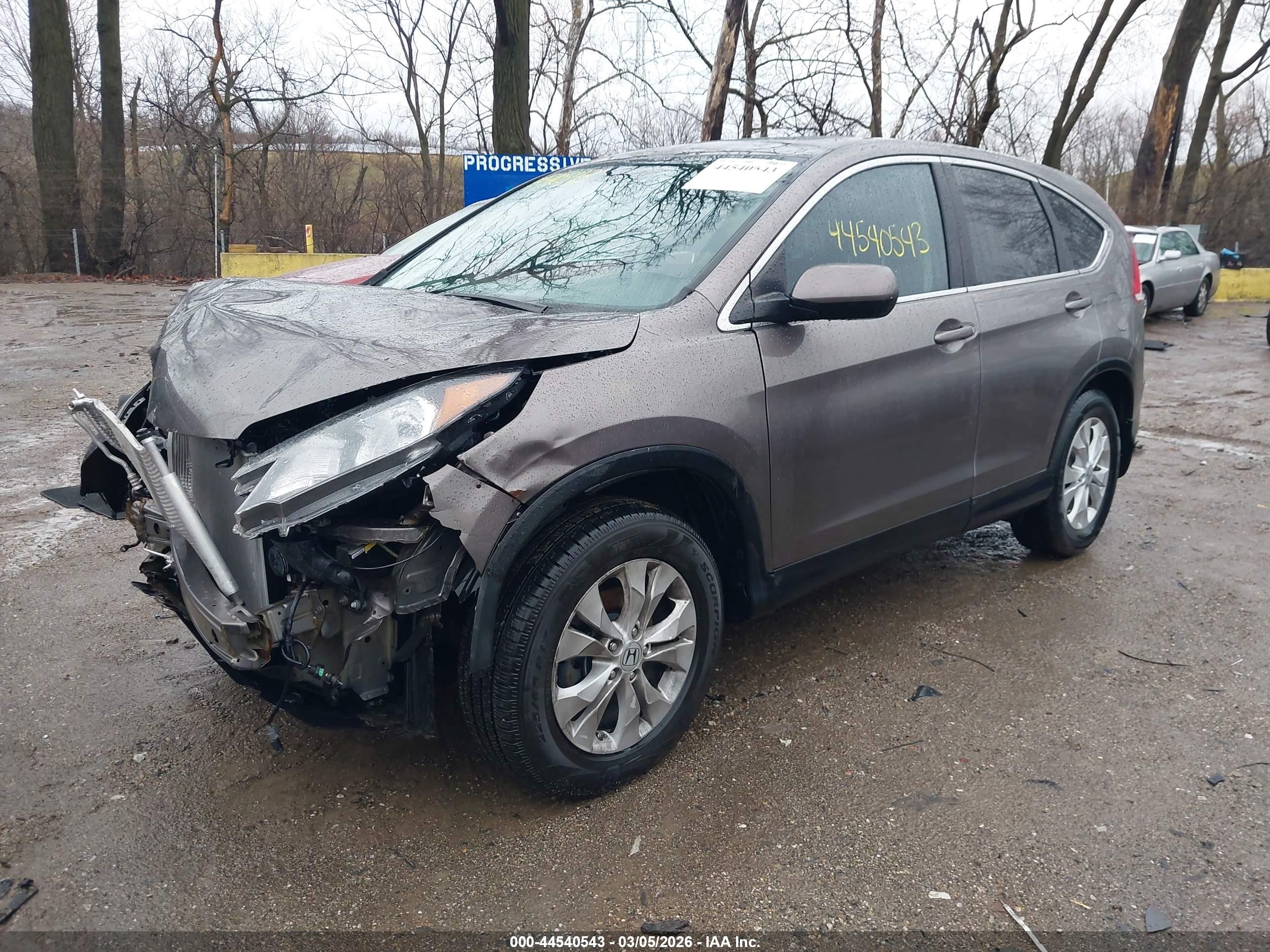 2012 Honda Cr-v Ex Brown vin: 5J6RM3H52CL032068