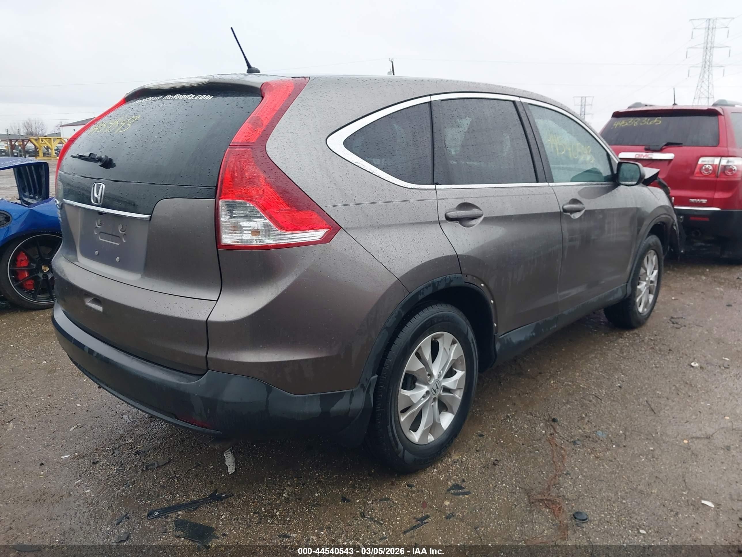 2012 Honda Cr-v Ex Brown vin: 5J6RM3H52CL032068