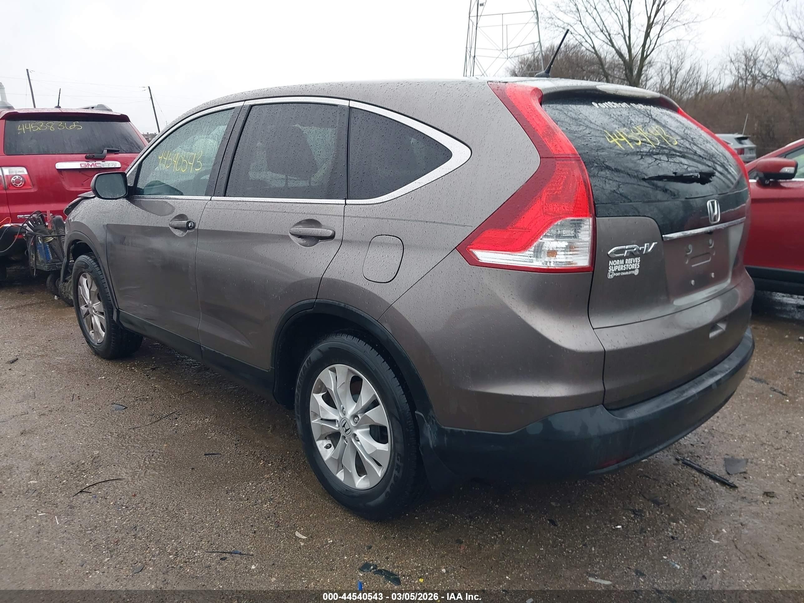 2012 Honda Cr-v Ex Brown vin: 5J6RM3H52CL032068