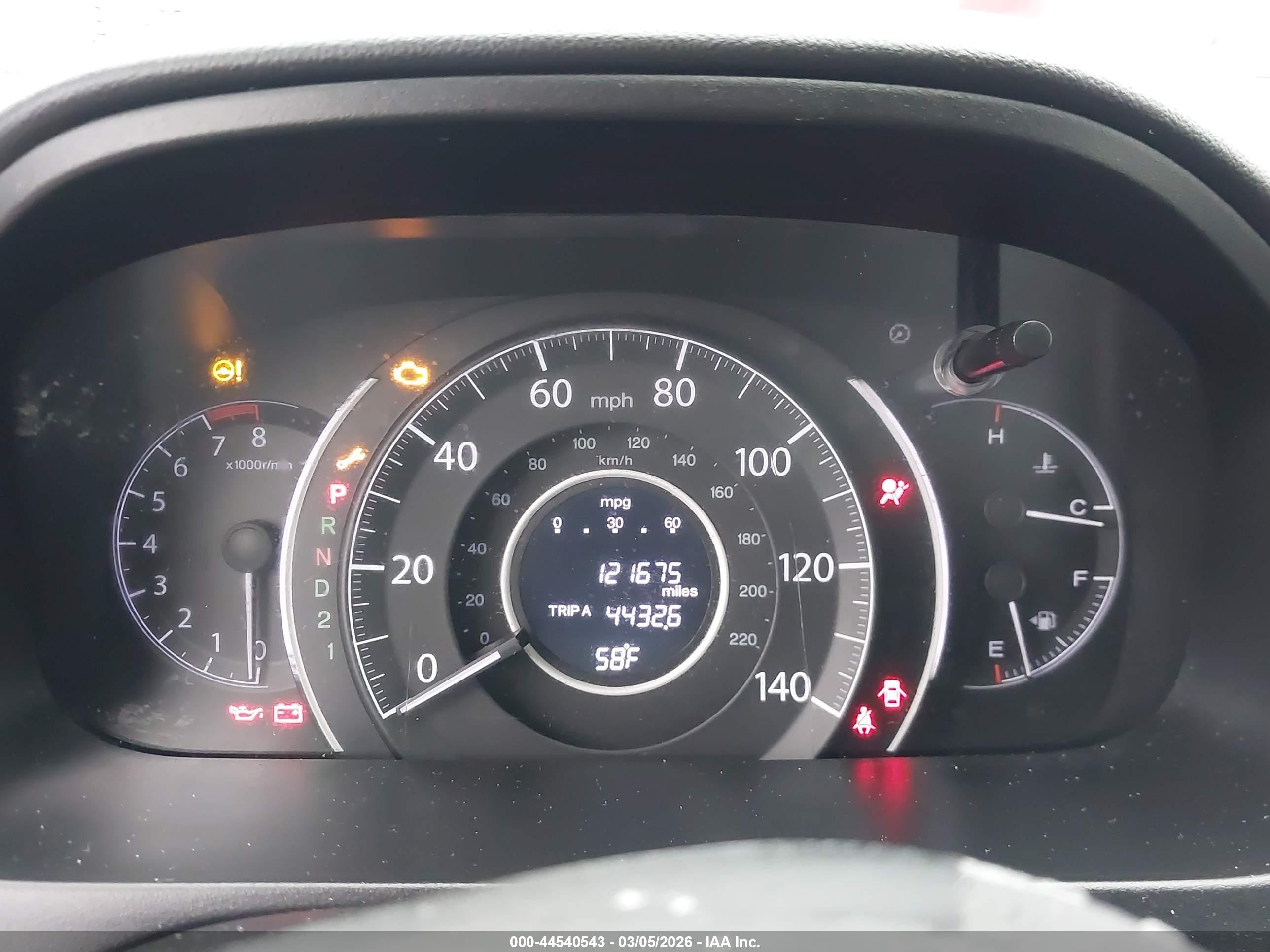 2012 Honda Cr-v Ex Brown vin: 5J6RM3H52CL032068