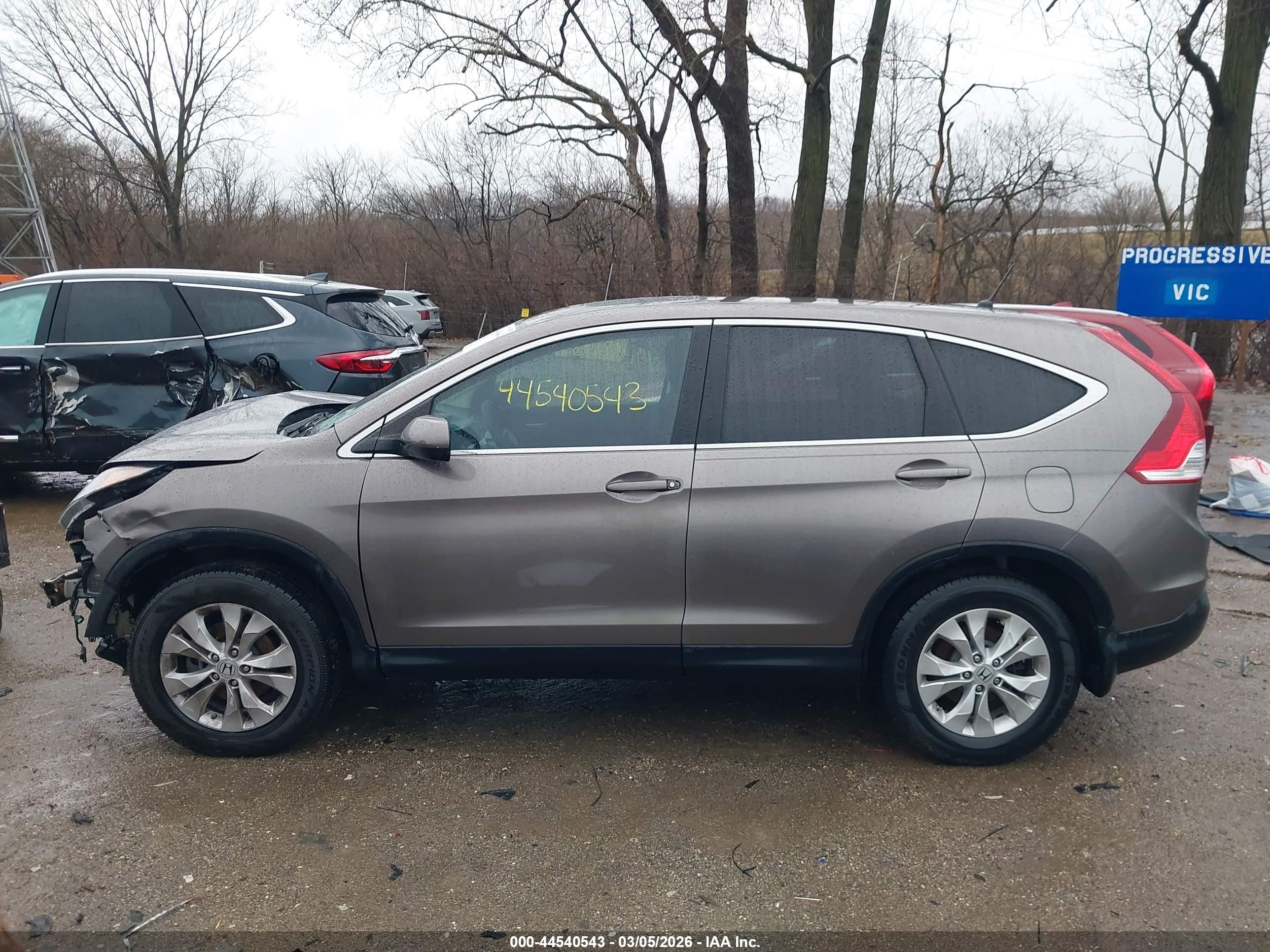 2012 Honda Cr-v Ex Brown vin: 5J6RM3H52CL032068
