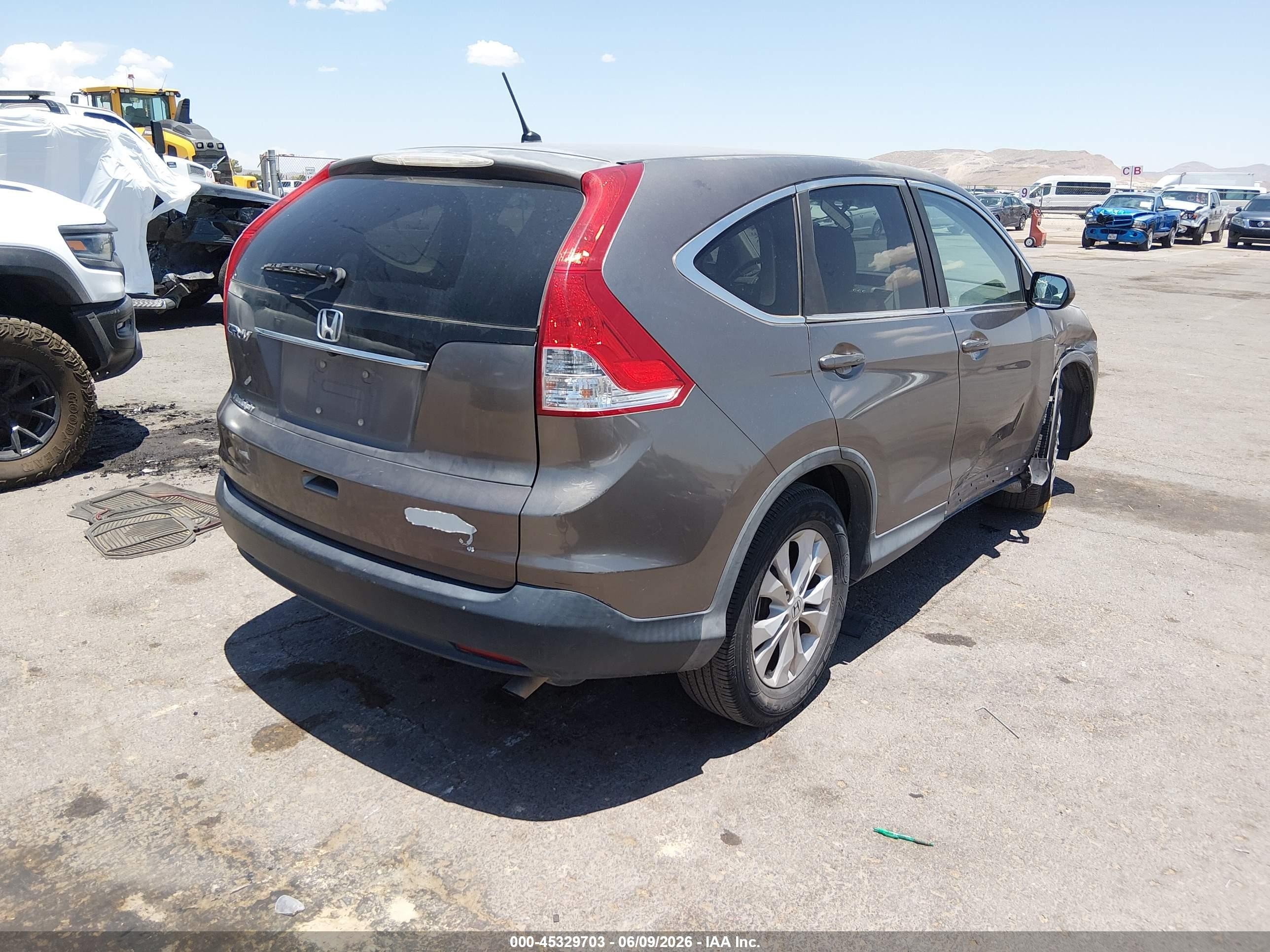 2012 Honda Cr-v Ex Gray vin: 5J6RM3H52CL040588