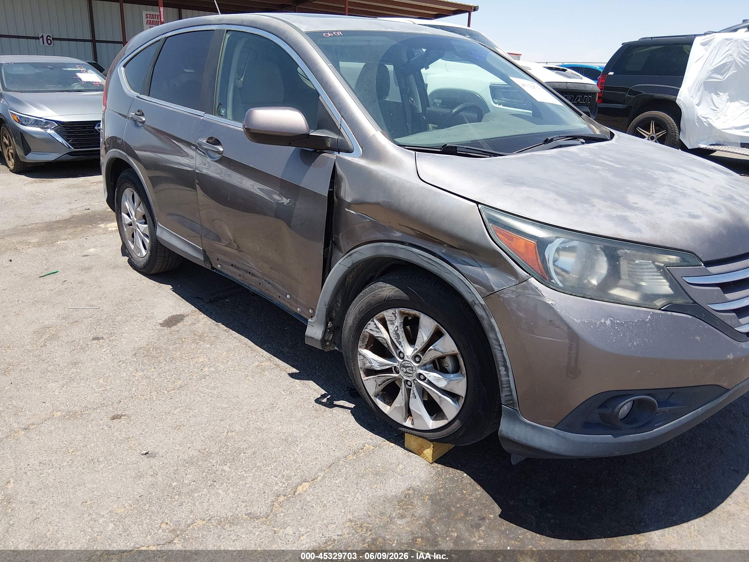 2012 Honda Cr-v Ex Gray vin: 5J6RM3H52CL040588