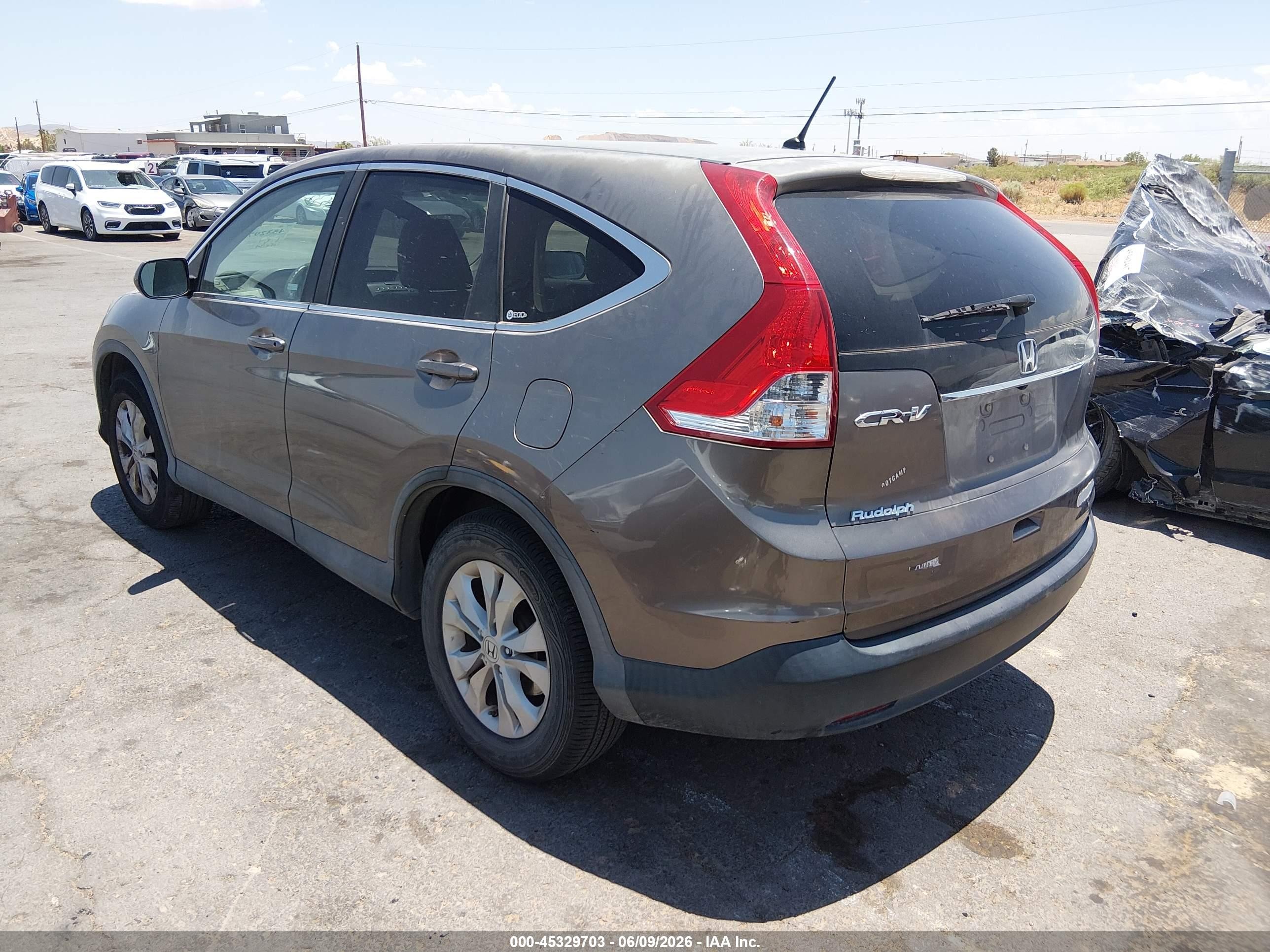 2012 Honda Cr-v Ex Gray vin: 5J6RM3H52CL040588