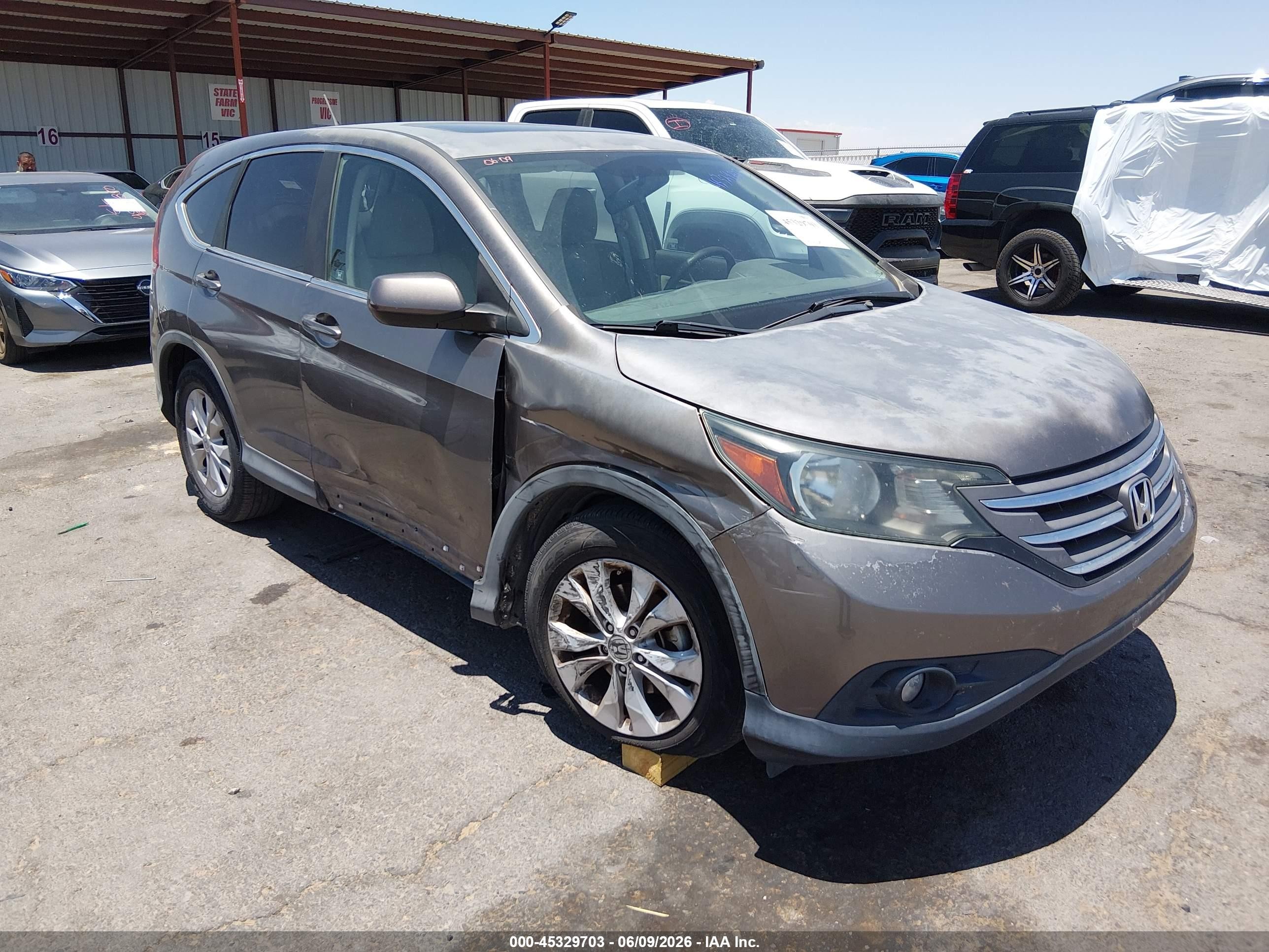 2012 Honda Cr-v Ex Gray vin: 5J6RM3H52CL040588
