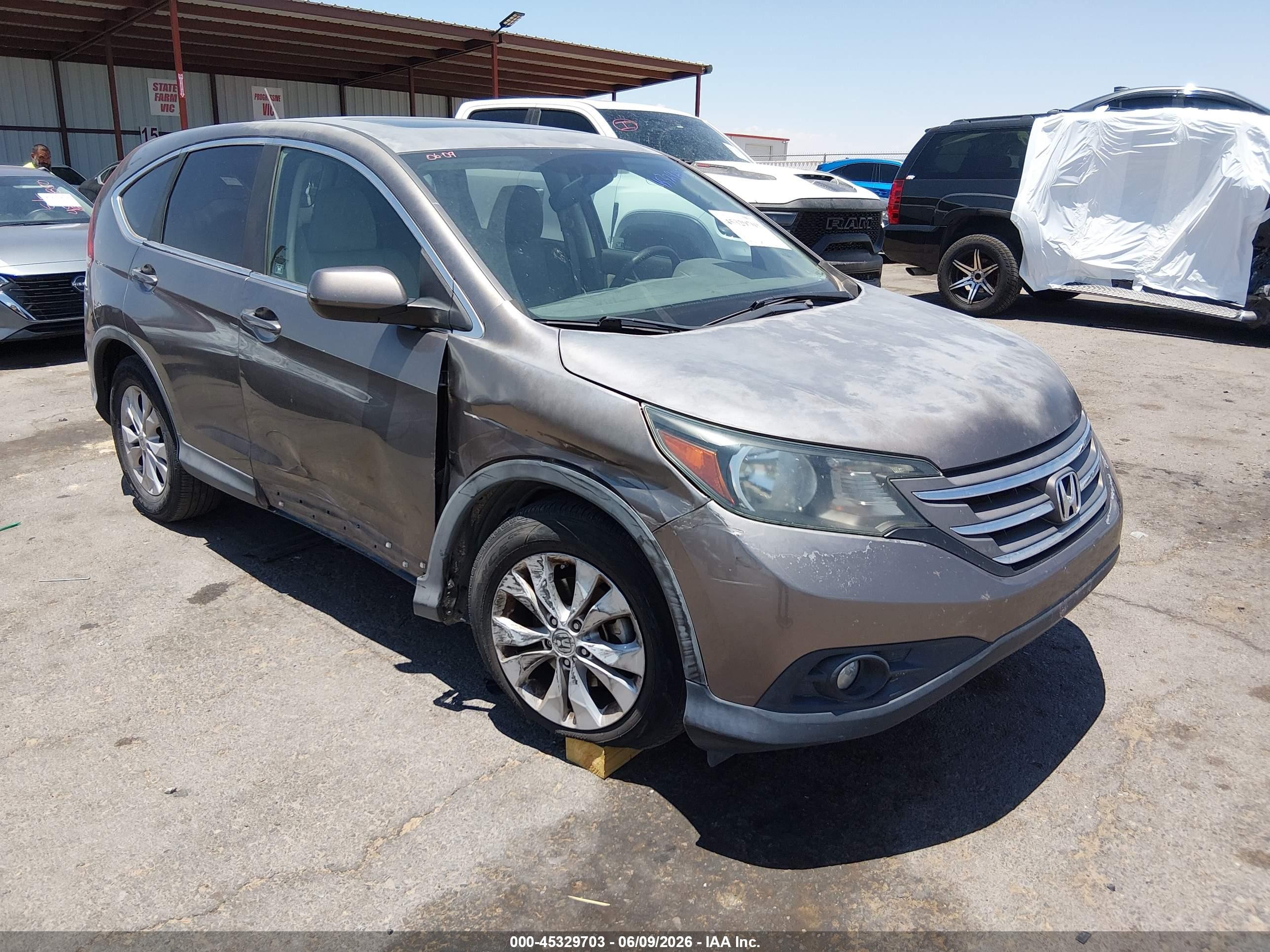 2012 Honda Cr-v Ex Gray vin: 5J6RM3H52CL040588