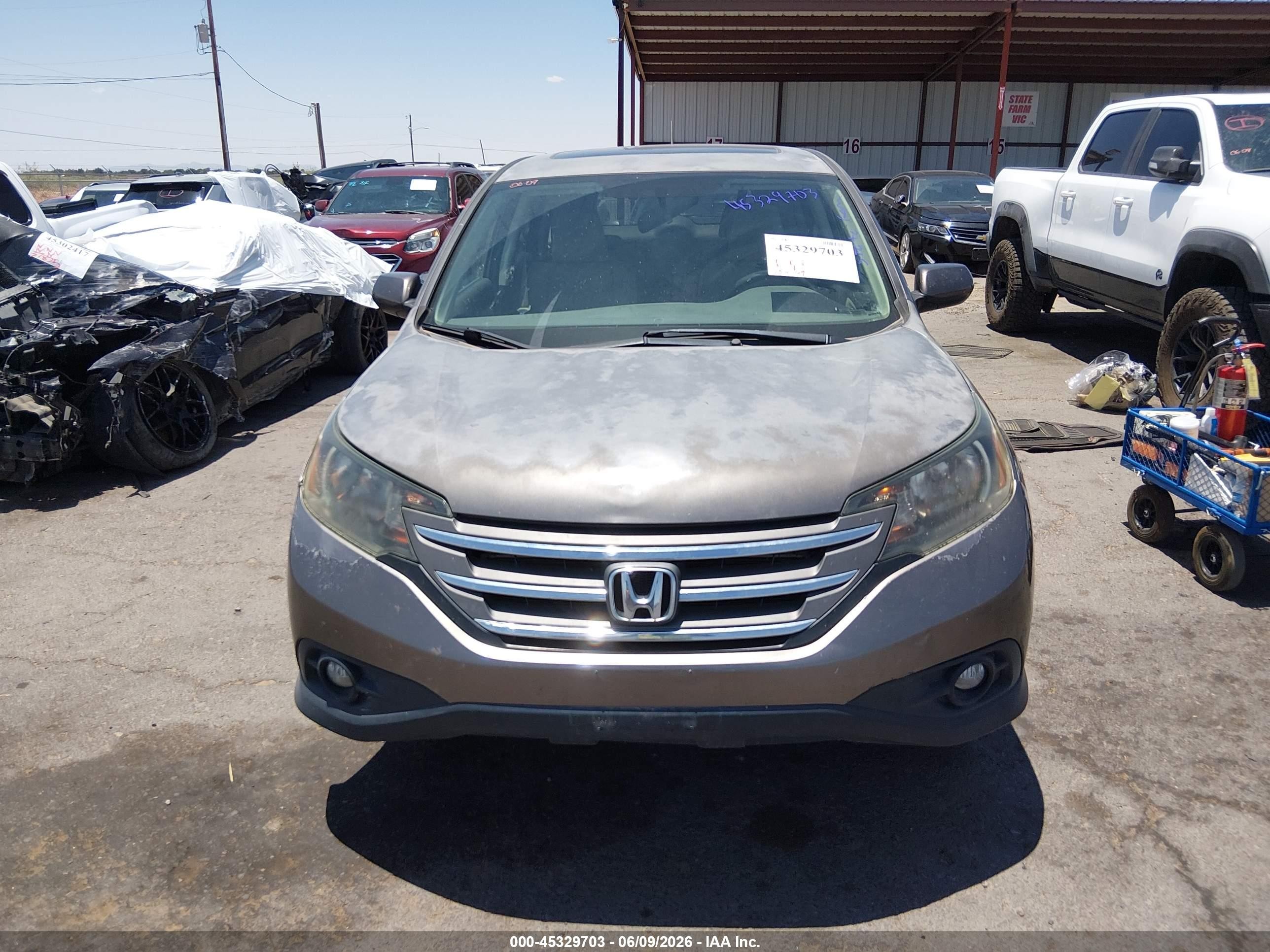 2012 Honda Cr-v Ex Gray vin: 5J6RM3H52CL040588