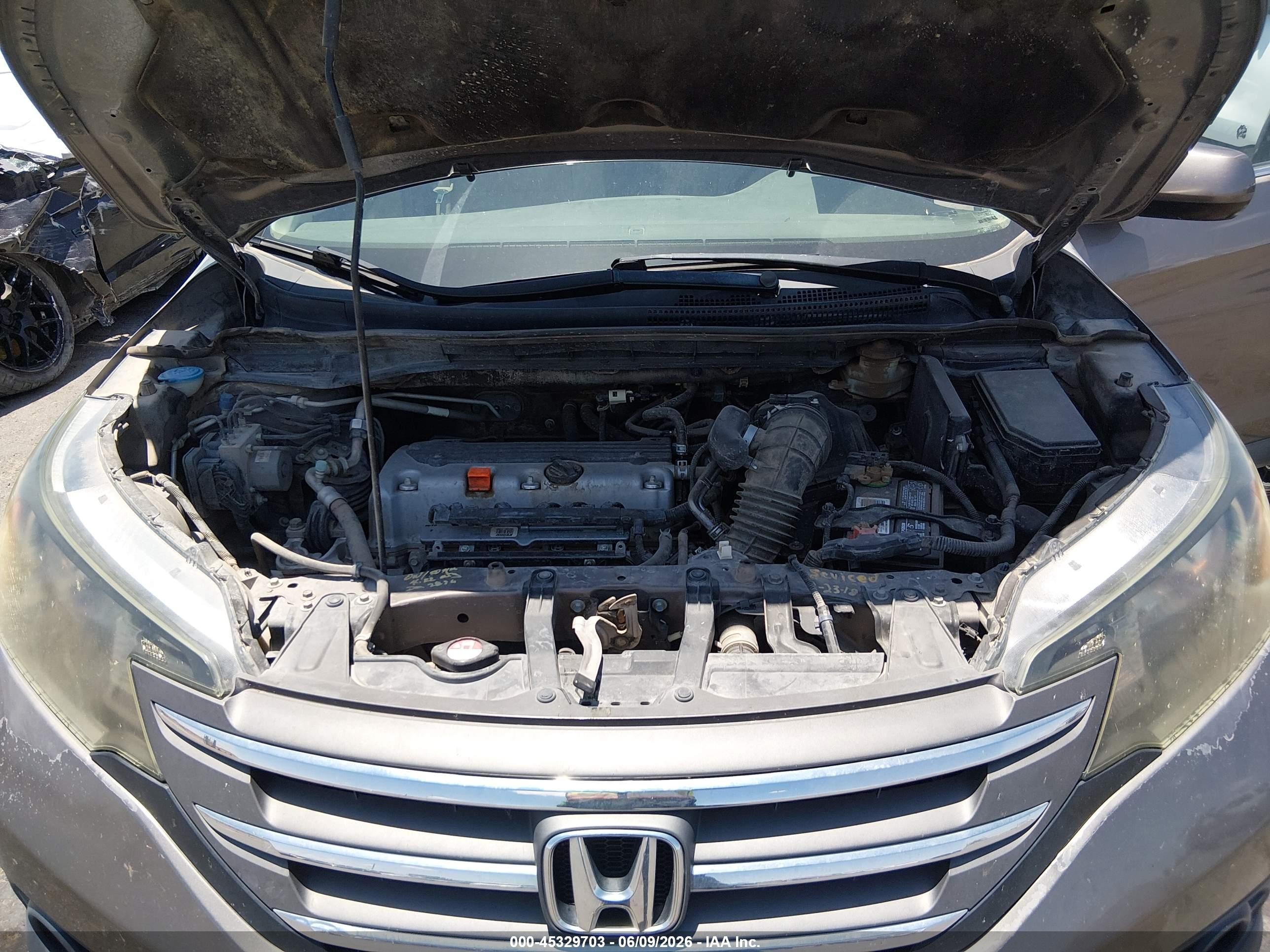 2012 Honda Cr-v Ex Gray vin: 5J6RM3H52CL040588