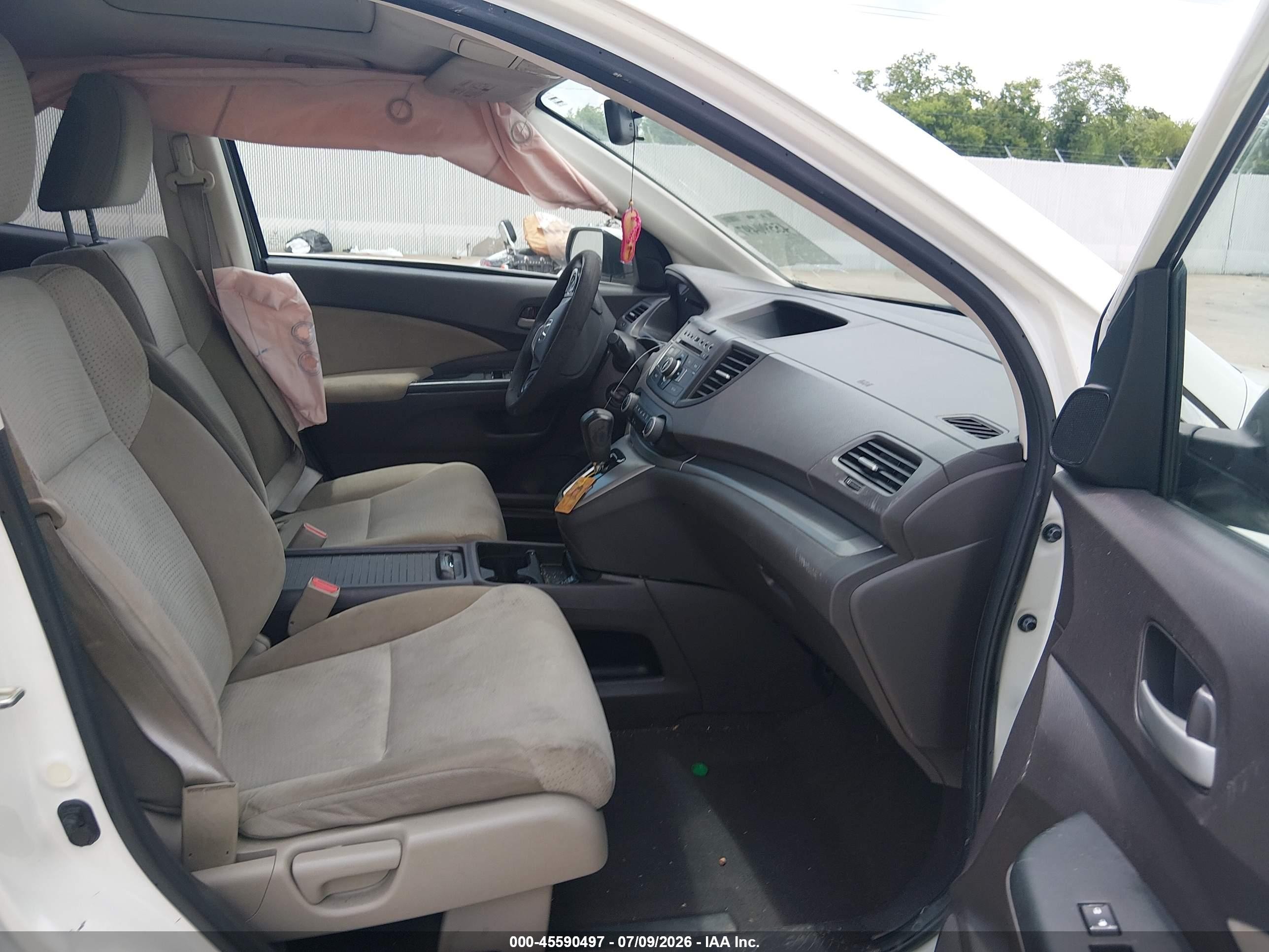 2013 Honda Cr-v Ex Белый vin: 5J6RM3H52DL001243
