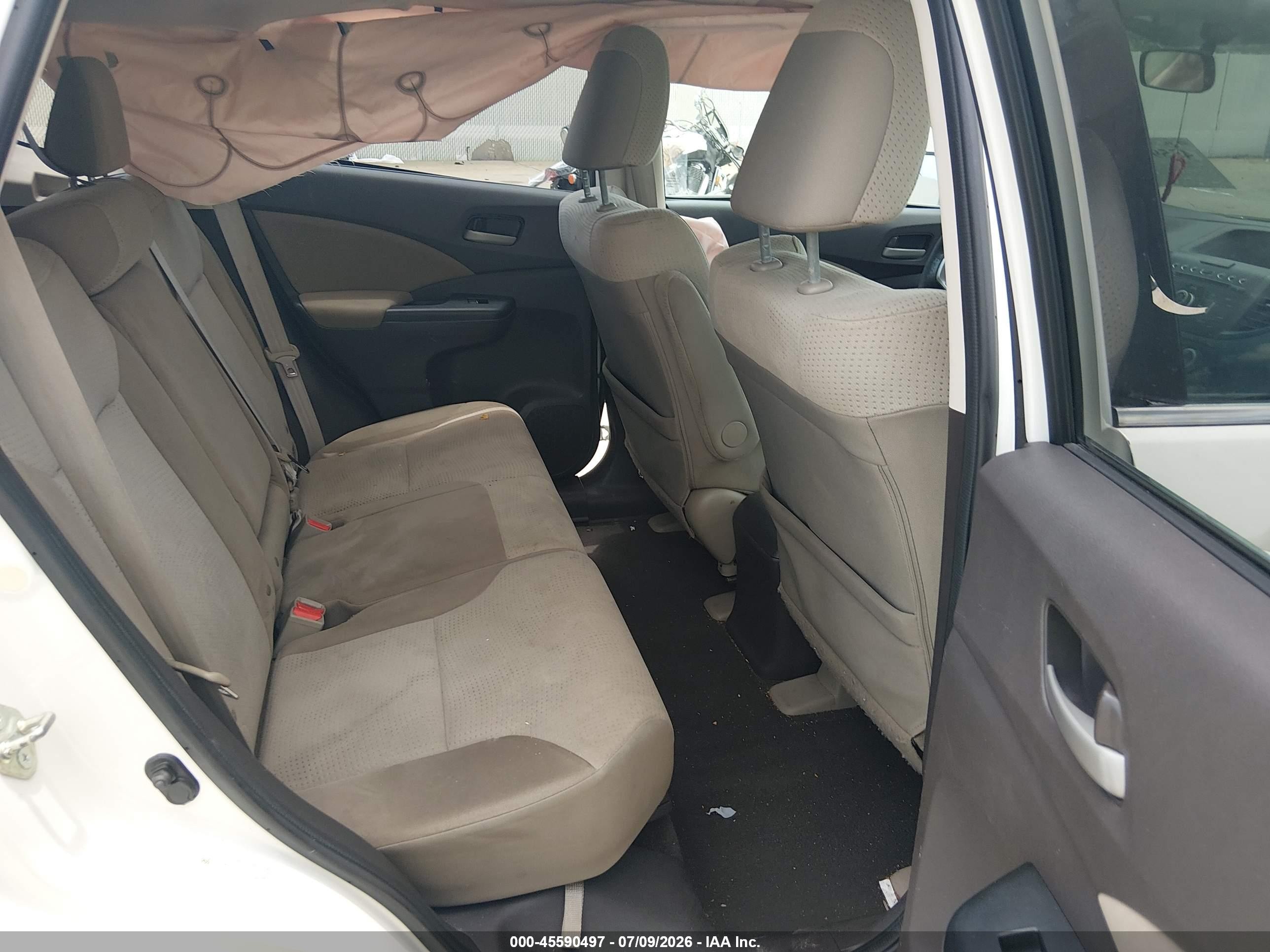 2013 Honda Cr-v Ex Белый vin: 5J6RM3H52DL001243