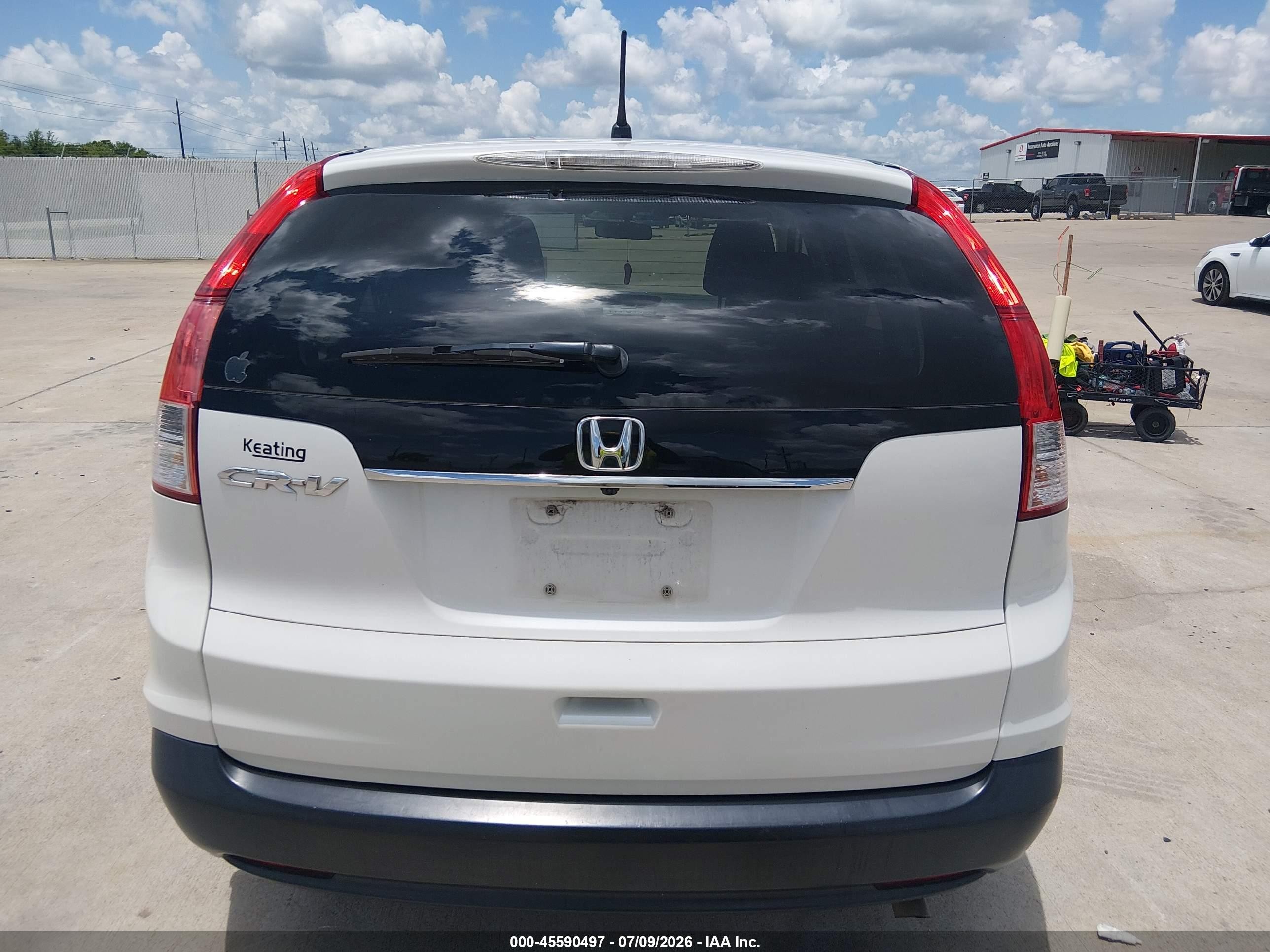 2013 Honda Cr-v Ex Белый vin: 5J6RM3H52DL001243