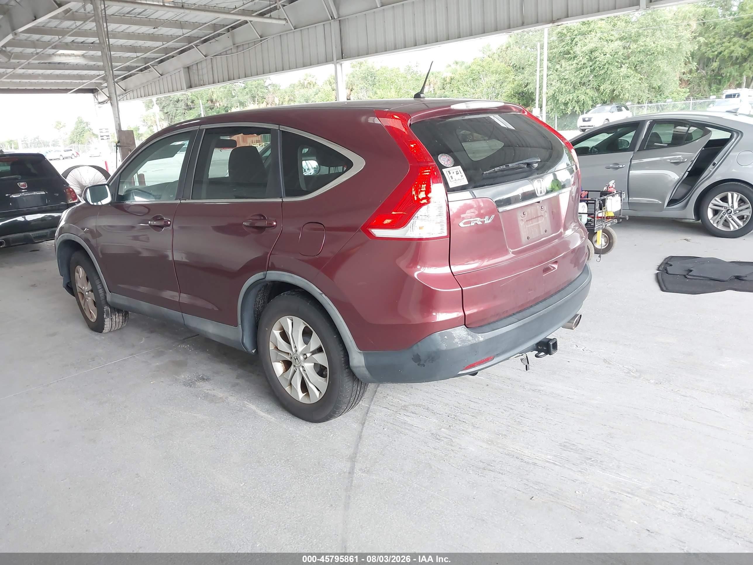 2013 Honda Cr-v Ex Maroon vin: 5J6RM3H52DL031827