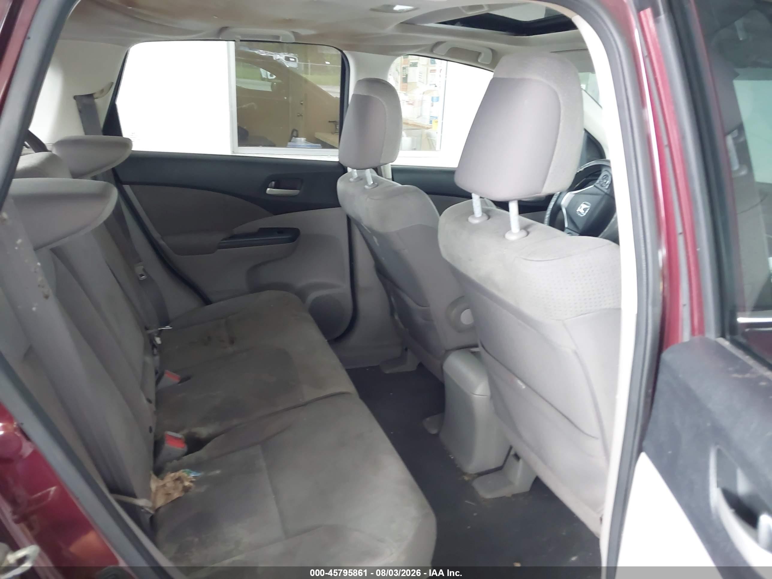 2013 Honda Cr-v Ex Maroon vin: 5J6RM3H52DL031827