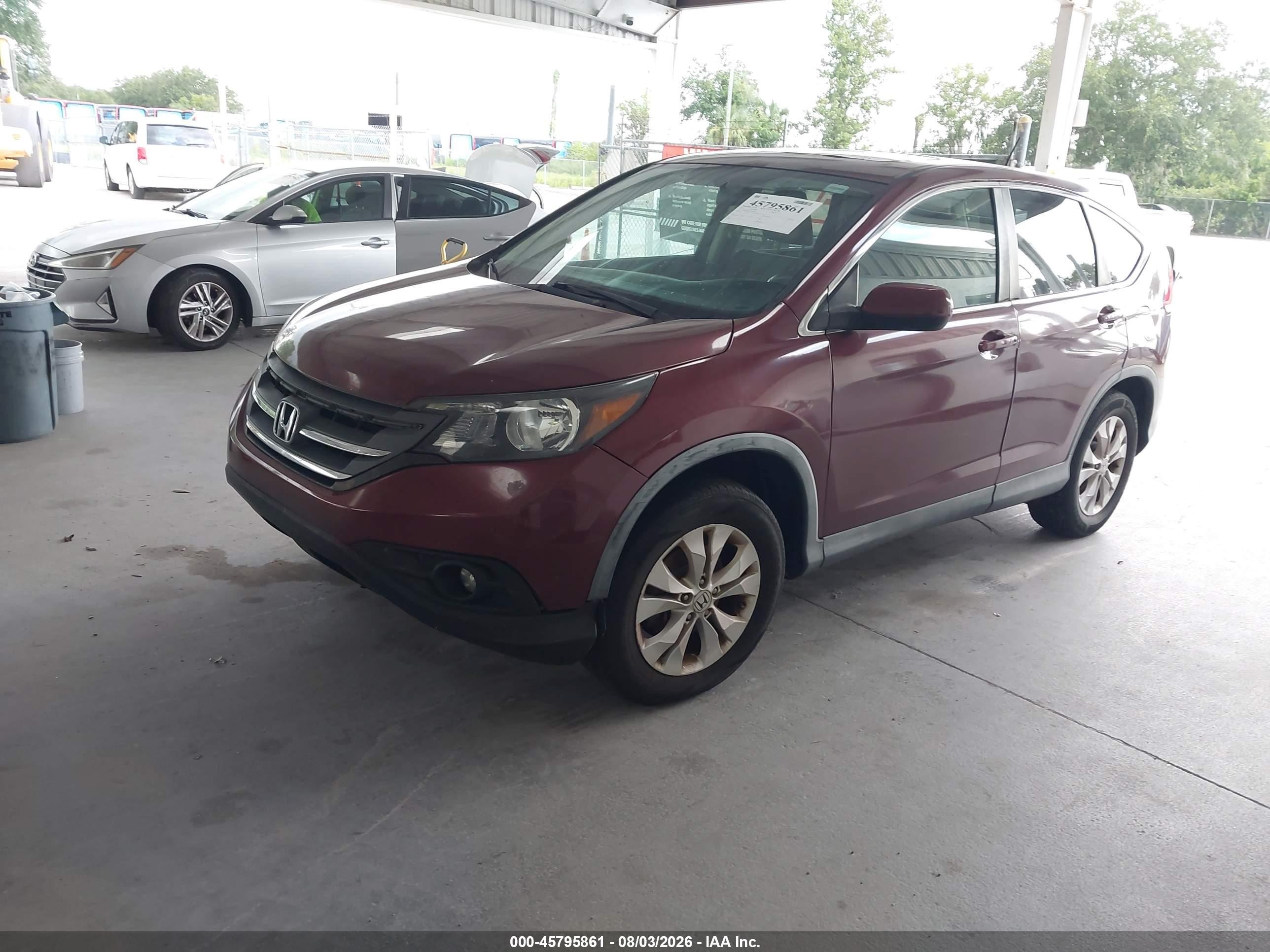 2013 Honda Cr-v Ex Maroon vin: 5J6RM3H52DL031827