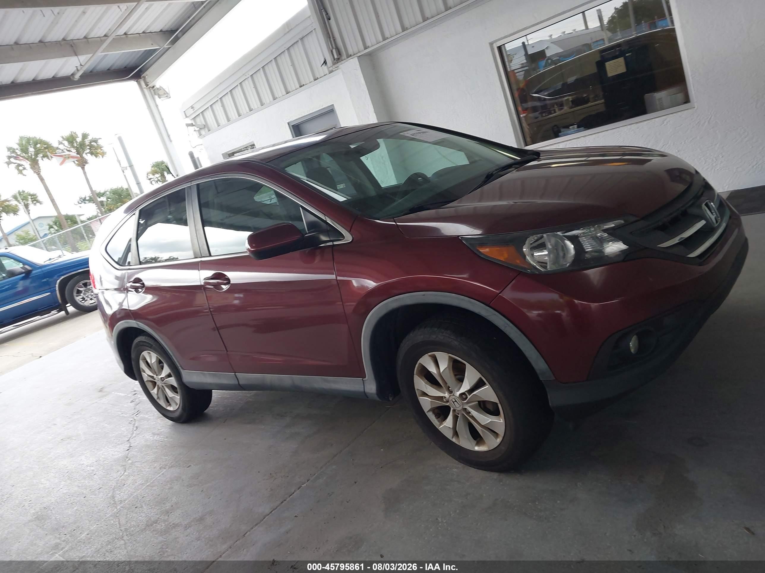 2013 Honda Cr-v Ex Maroon vin: 5J6RM3H52DL031827