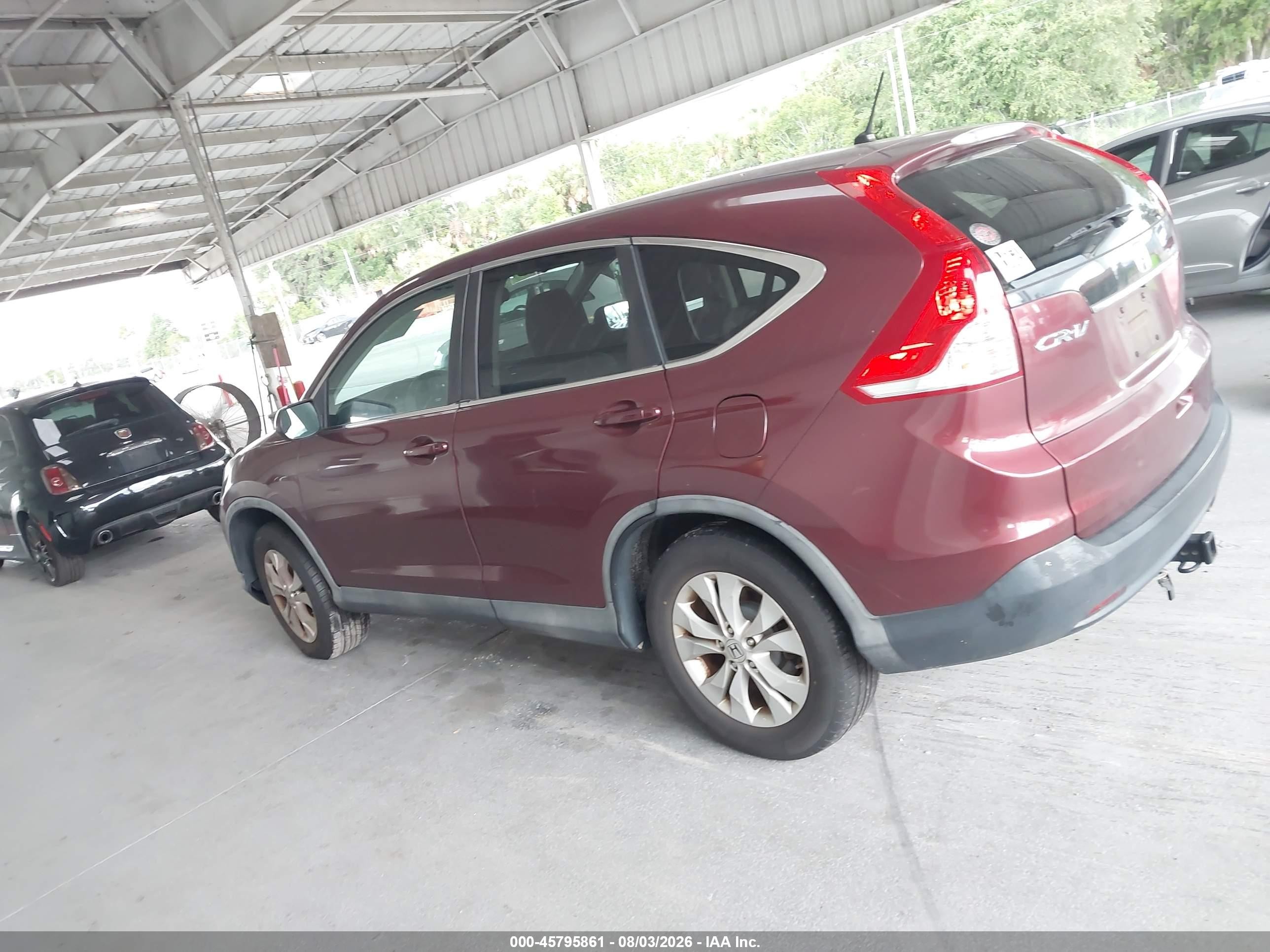 2013 Honda Cr-v Ex Maroon vin: 5J6RM3H52DL031827