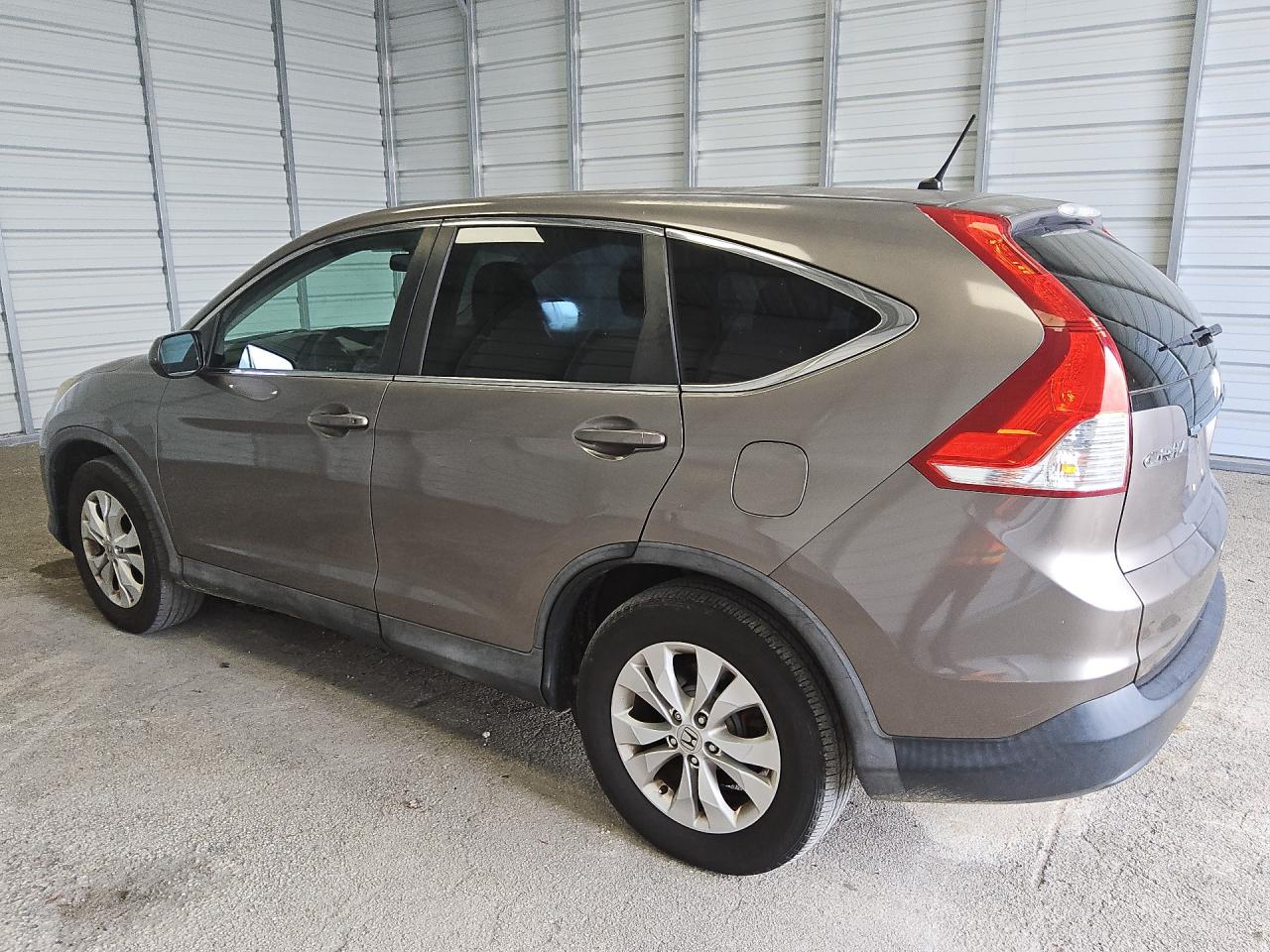 2013 Honda Cr-v Ex Gray vin: 5J6RM3H52DL040558 Damage: Left Qtr Panel, Dent(S) W/ Paint Dmg, 1 To 2 Inches