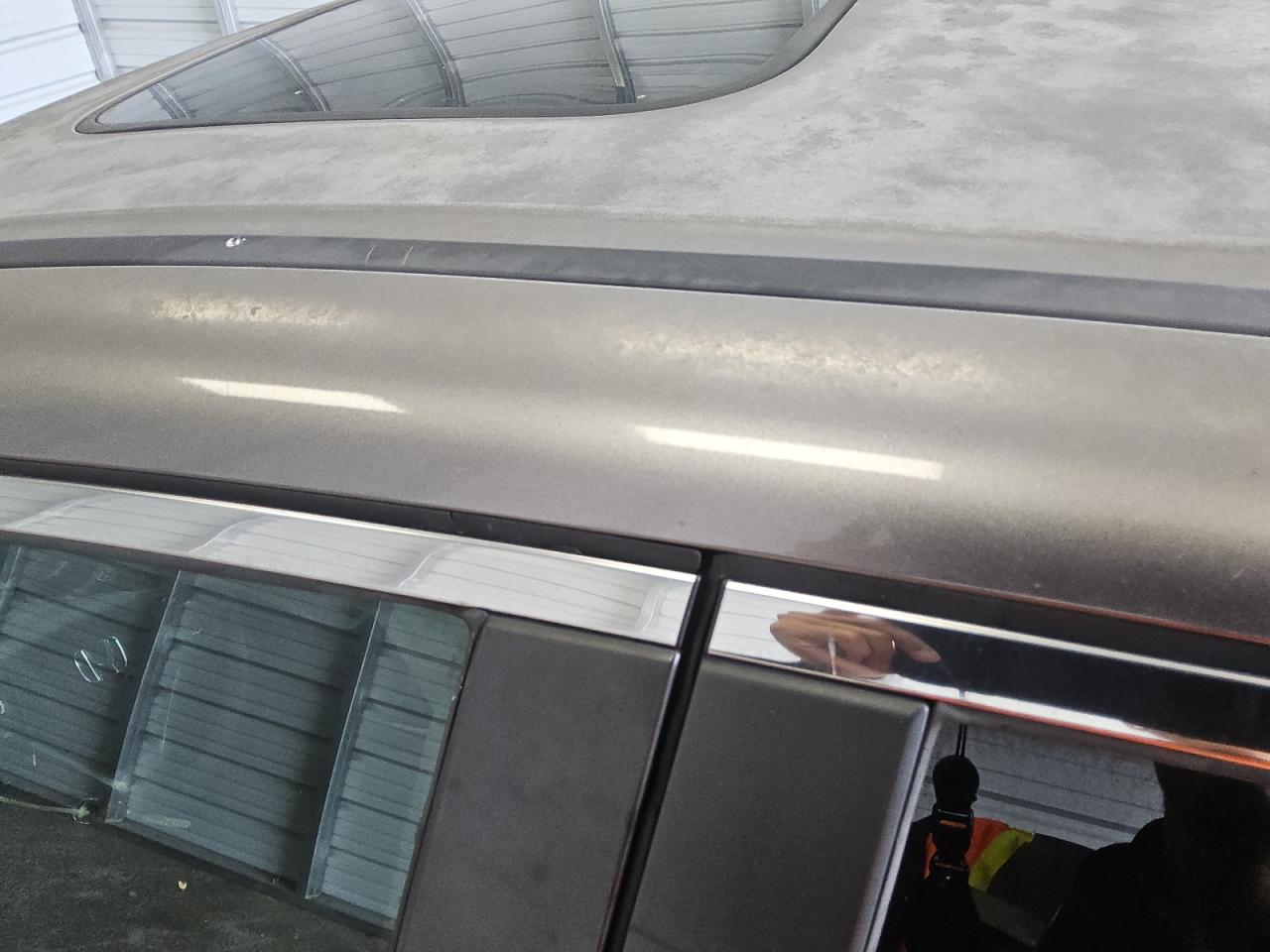 2013 Honda Cr-v Ex Gray vin: 5J6RM3H52DL040558 Damage: Left Drip Rail, Peeling, > 12 Inches