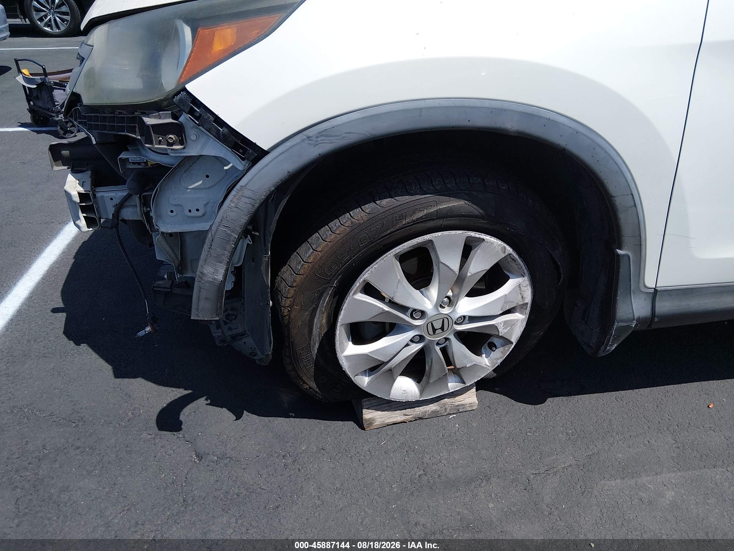 2014 Honda Cr-v Ex White vin: 5J6RM3H52EL022448