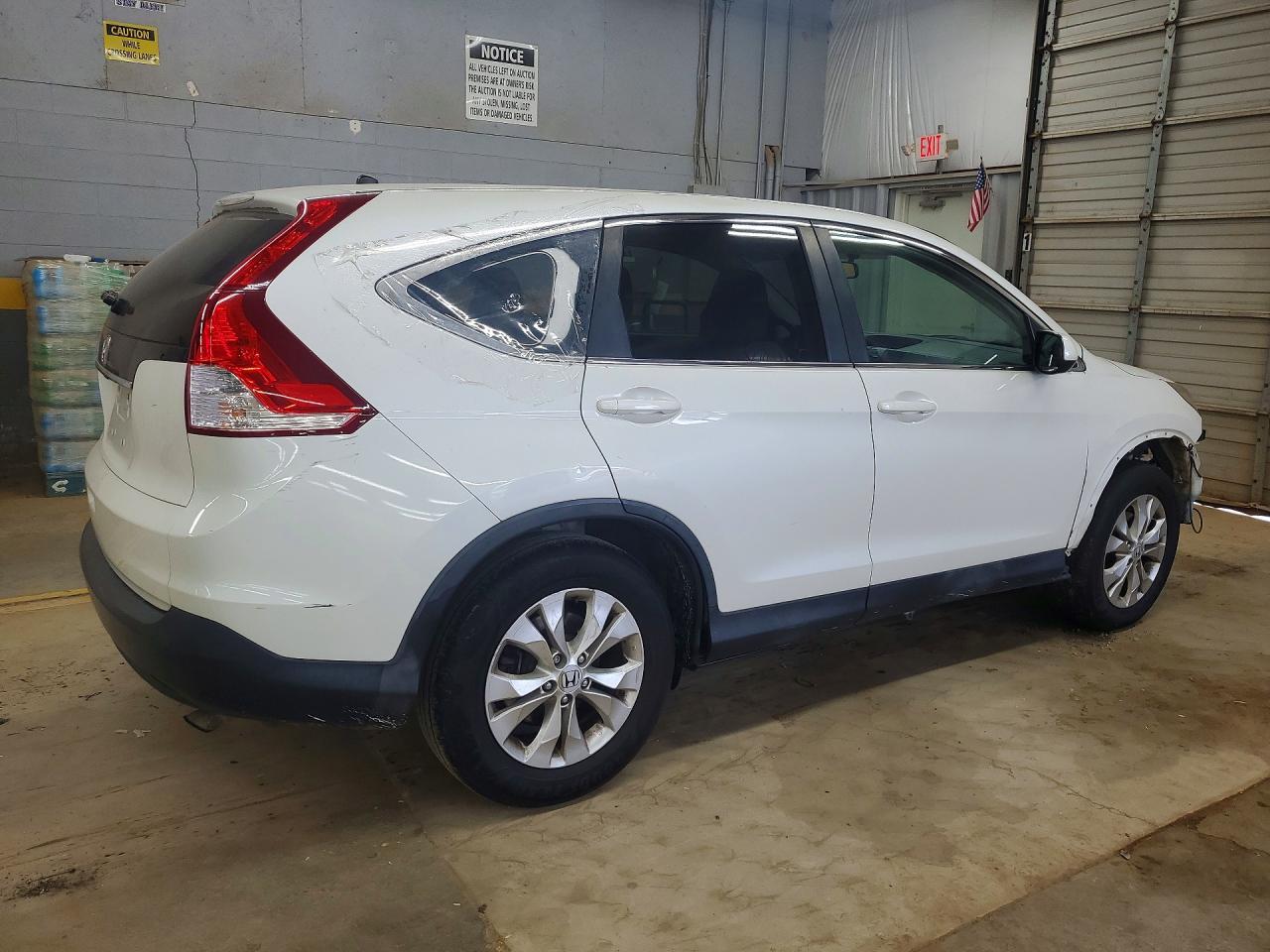 2014 Honda Cr-v Ex White vin: 5J6RM3H52EL038259