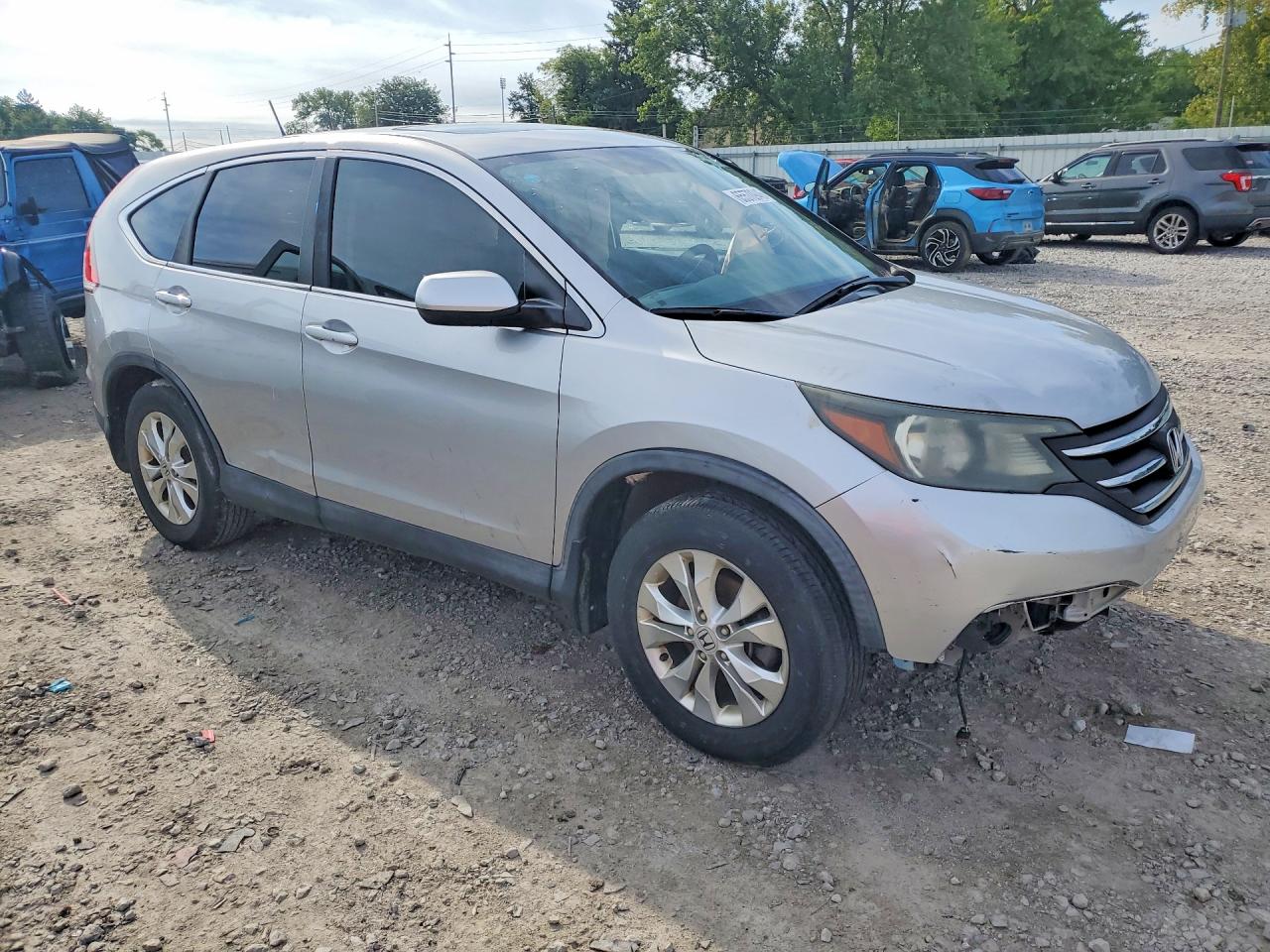 2014 Honda Cr-v Ex Серебряный vin: 5J6RM3H52EL045065