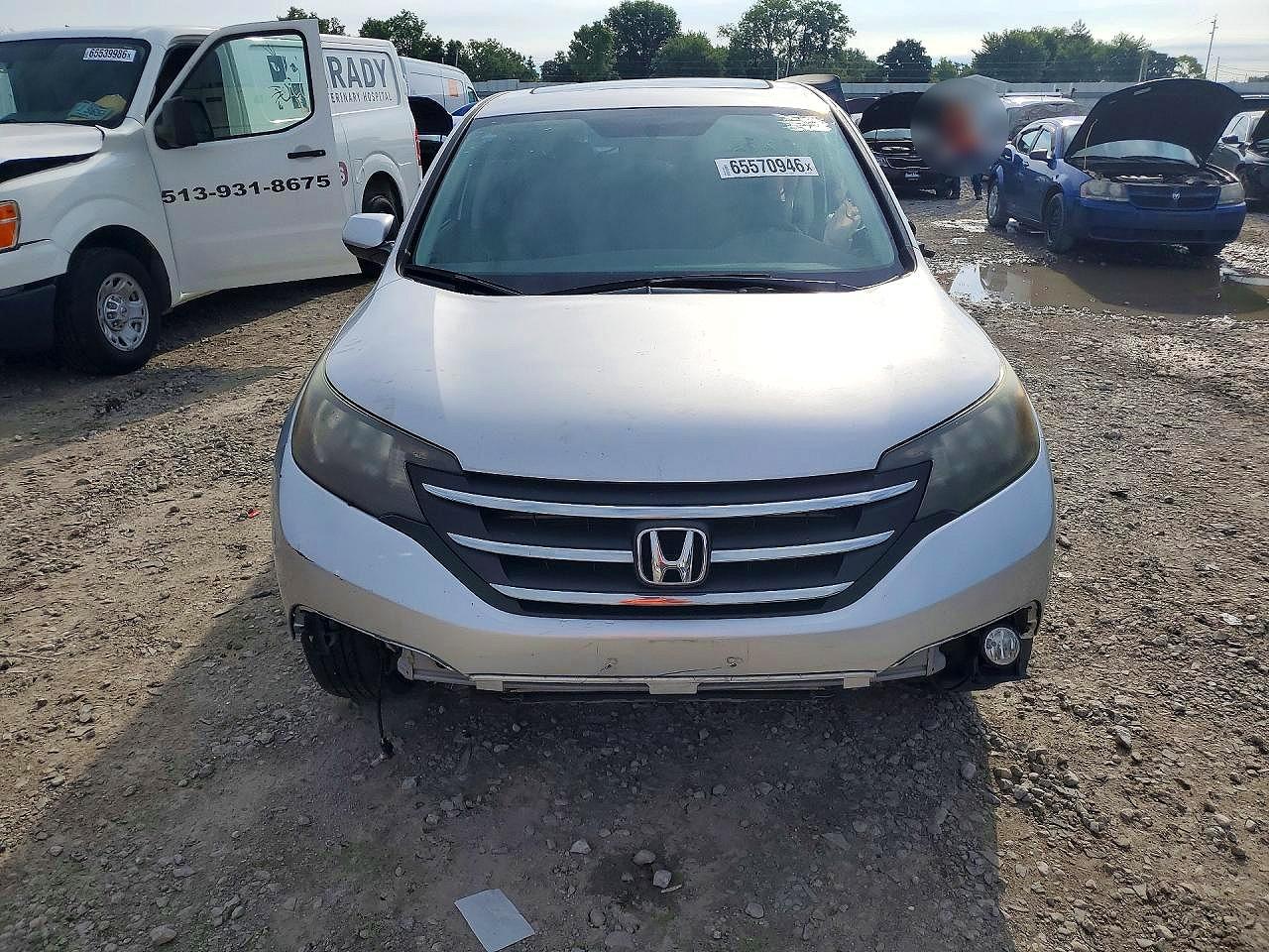 2014 Honda Cr-v Ex Серебряный vin: 5J6RM3H52EL045065