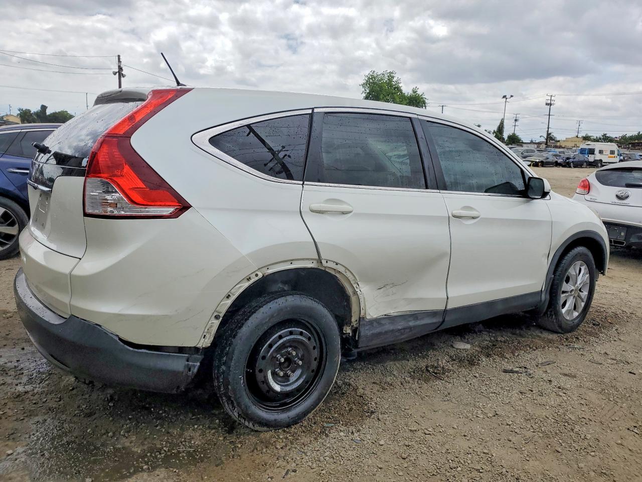 2012 Honda Cr-v Ex White vin: 5J6RM3H53CL016249