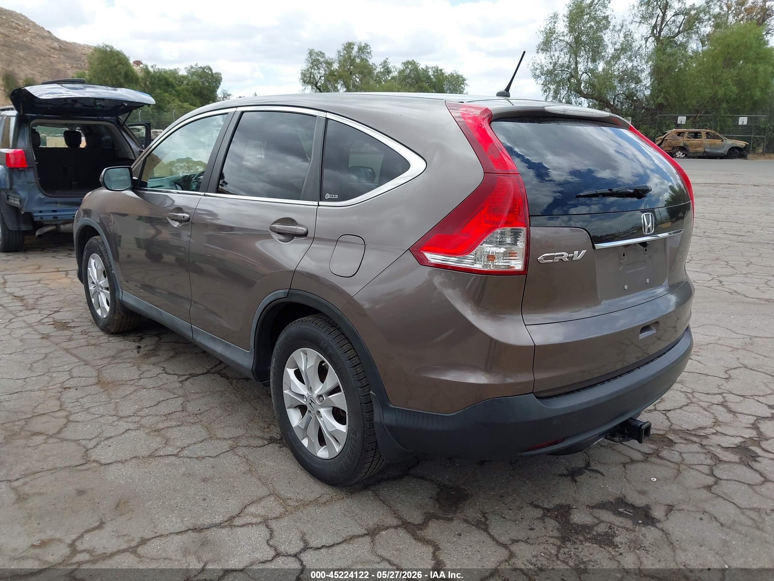 2012 Honda Cr-v Ex Brown vin: 5J6RM3H53CL028806