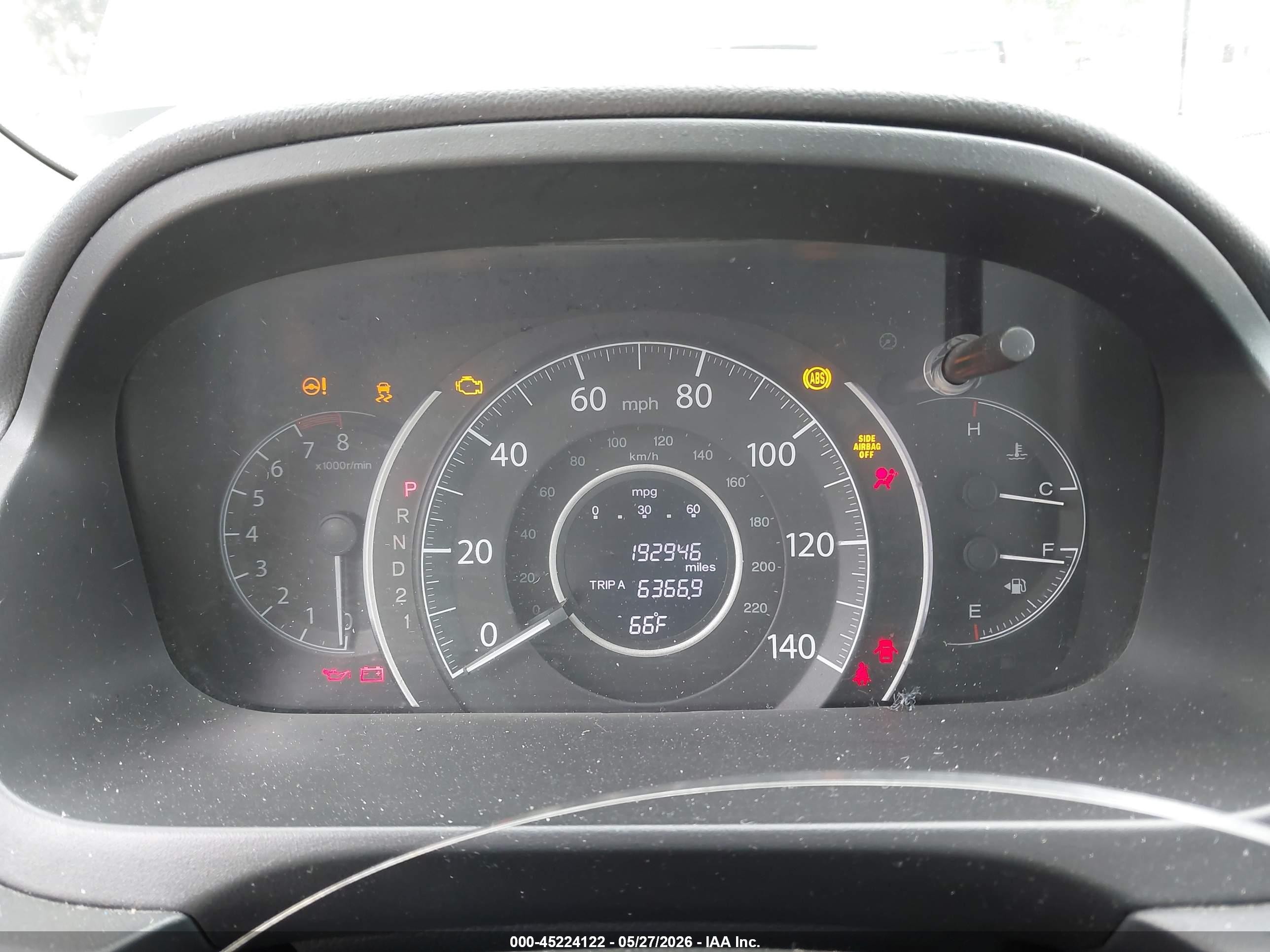 2012 Honda Cr-v Ex Brown vin: 5J6RM3H53CL028806