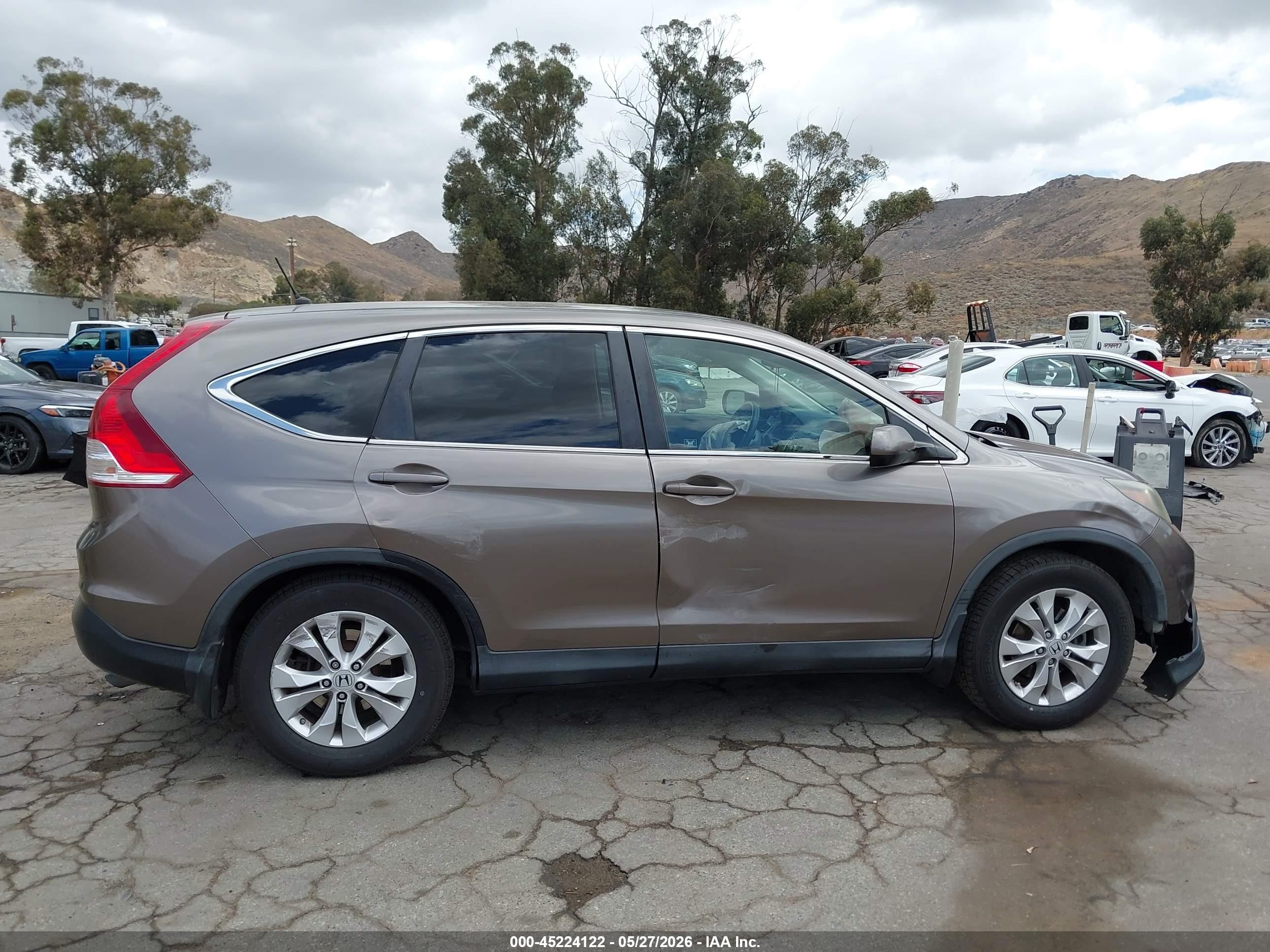 2012 Honda Cr-v Ex Brown vin: 5J6RM3H53CL028806