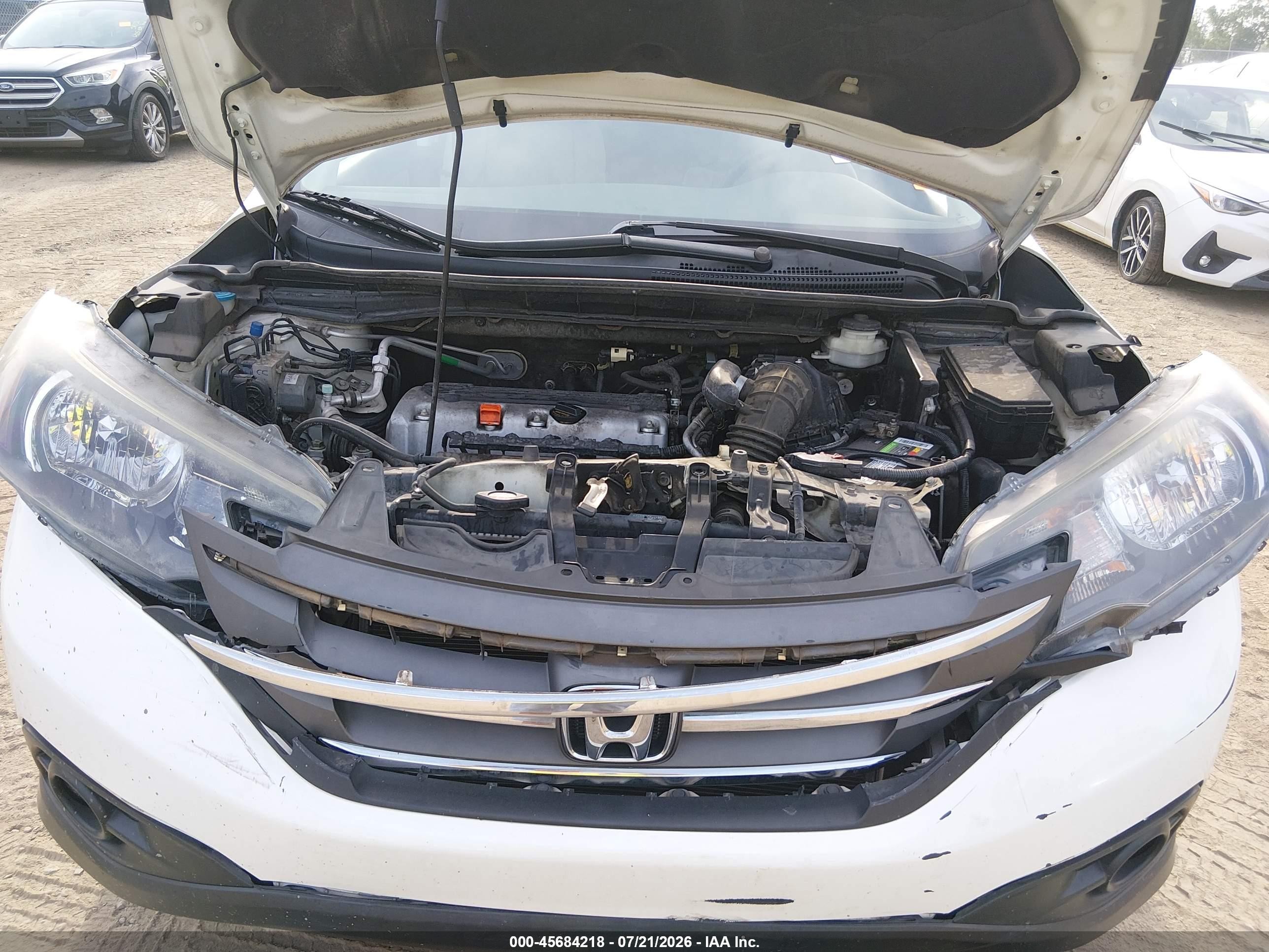 2012 Honda Cr-v Ex White vin: 5J6RM3H53CL035903