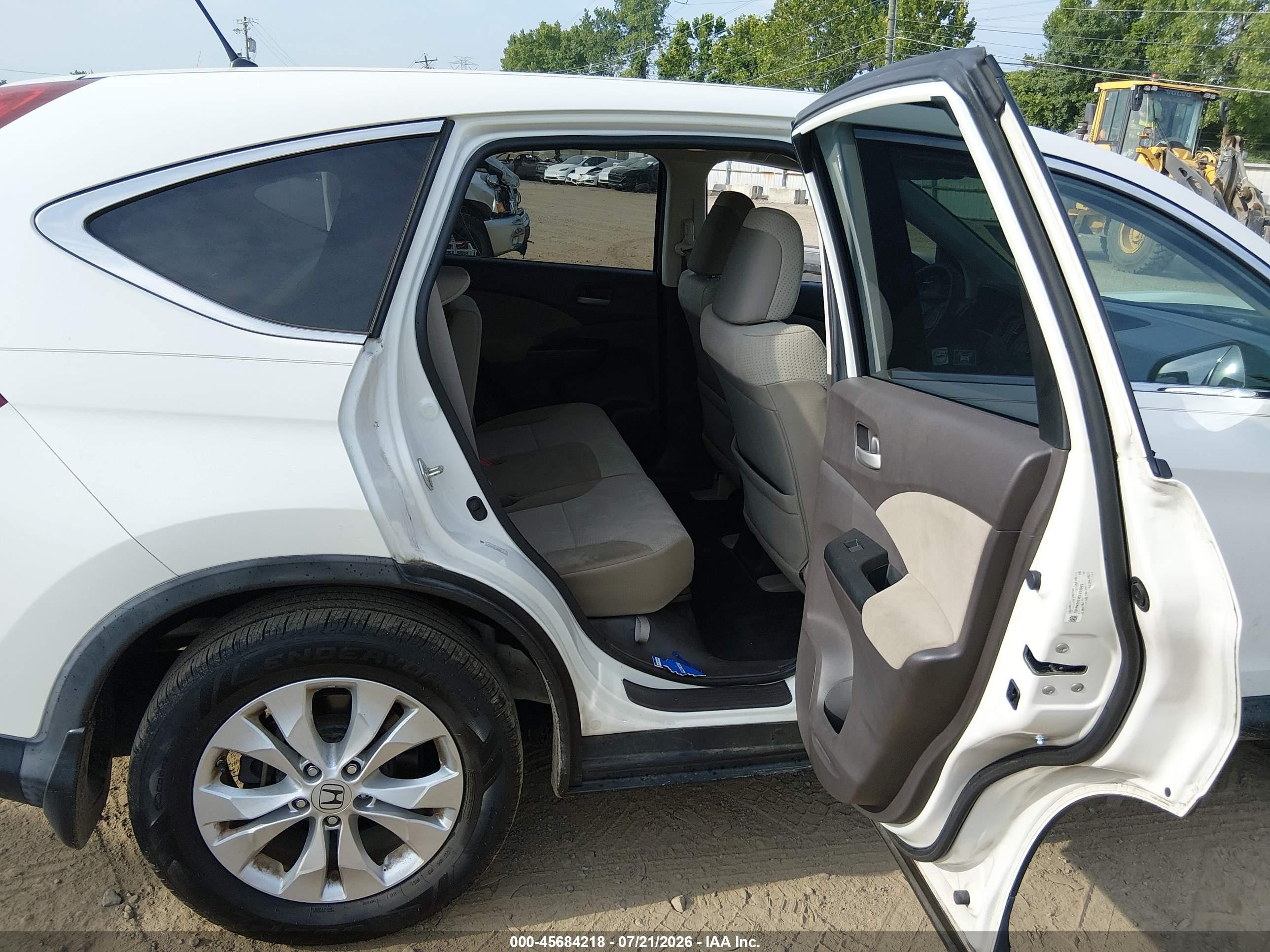 2012 Honda Cr-v Ex White vin: 5J6RM3H53CL035903