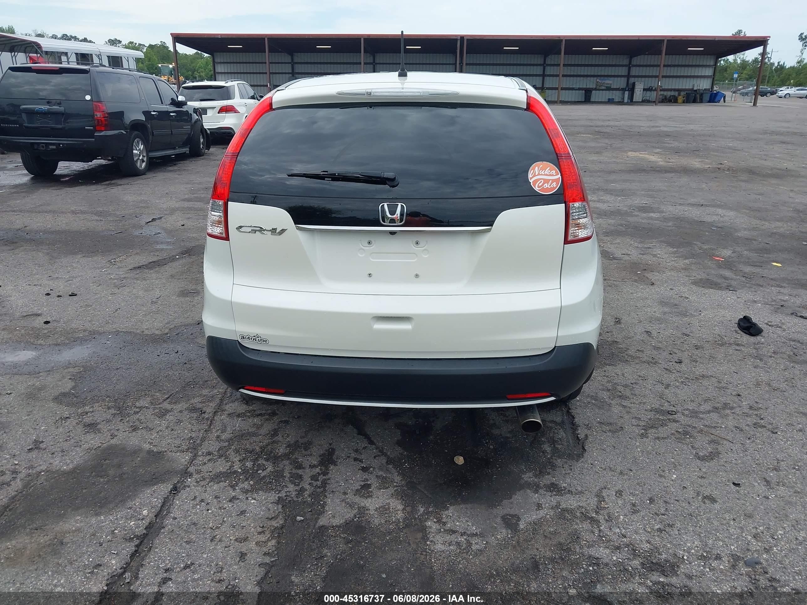 2012 Honda Cr-v Ex White vin: 5J6RM3H53CL048246