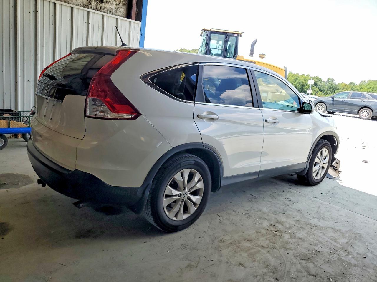 2013 Honda Cr-v Ex White vin: 5J6RM3H53DL018441