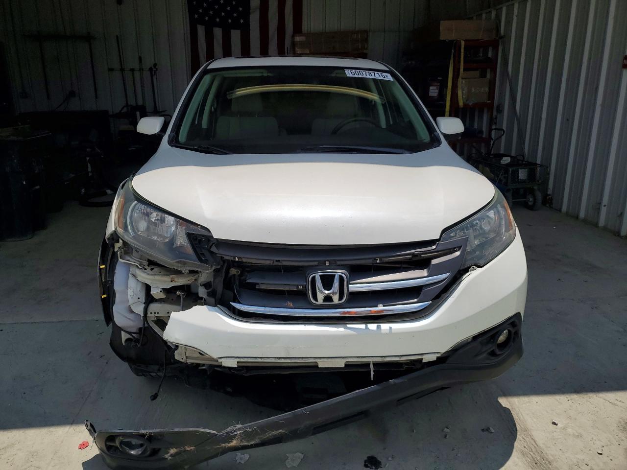 2013 Honda Cr-v Ex White vin: 5J6RM3H53DL018441