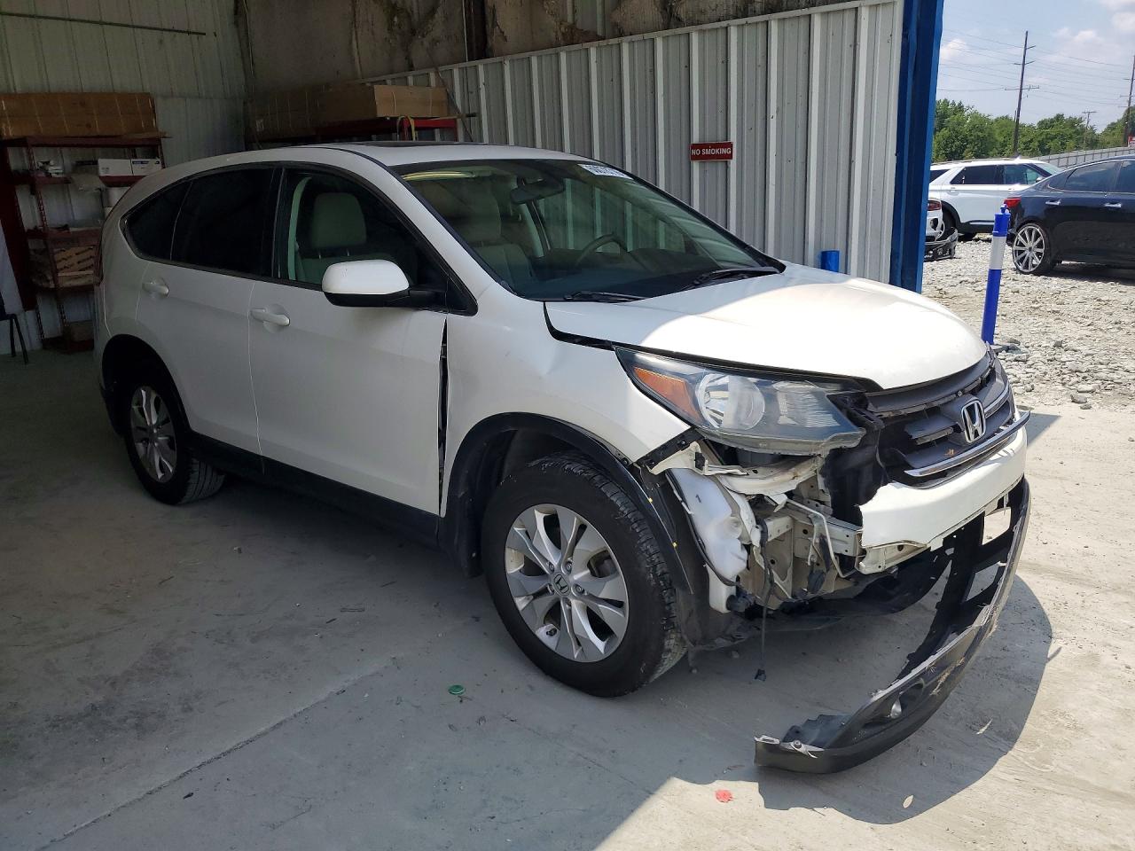 2013 Honda Cr-v Ex White vin: 5J6RM3H53DL018441