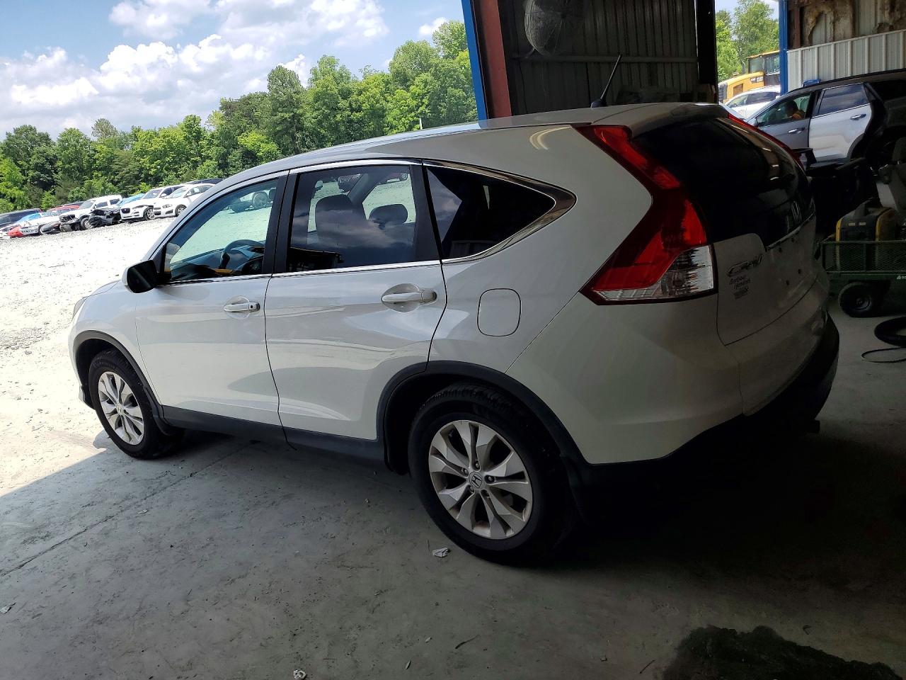 2013 Honda Cr-v Ex White vin: 5J6RM3H53DL018441