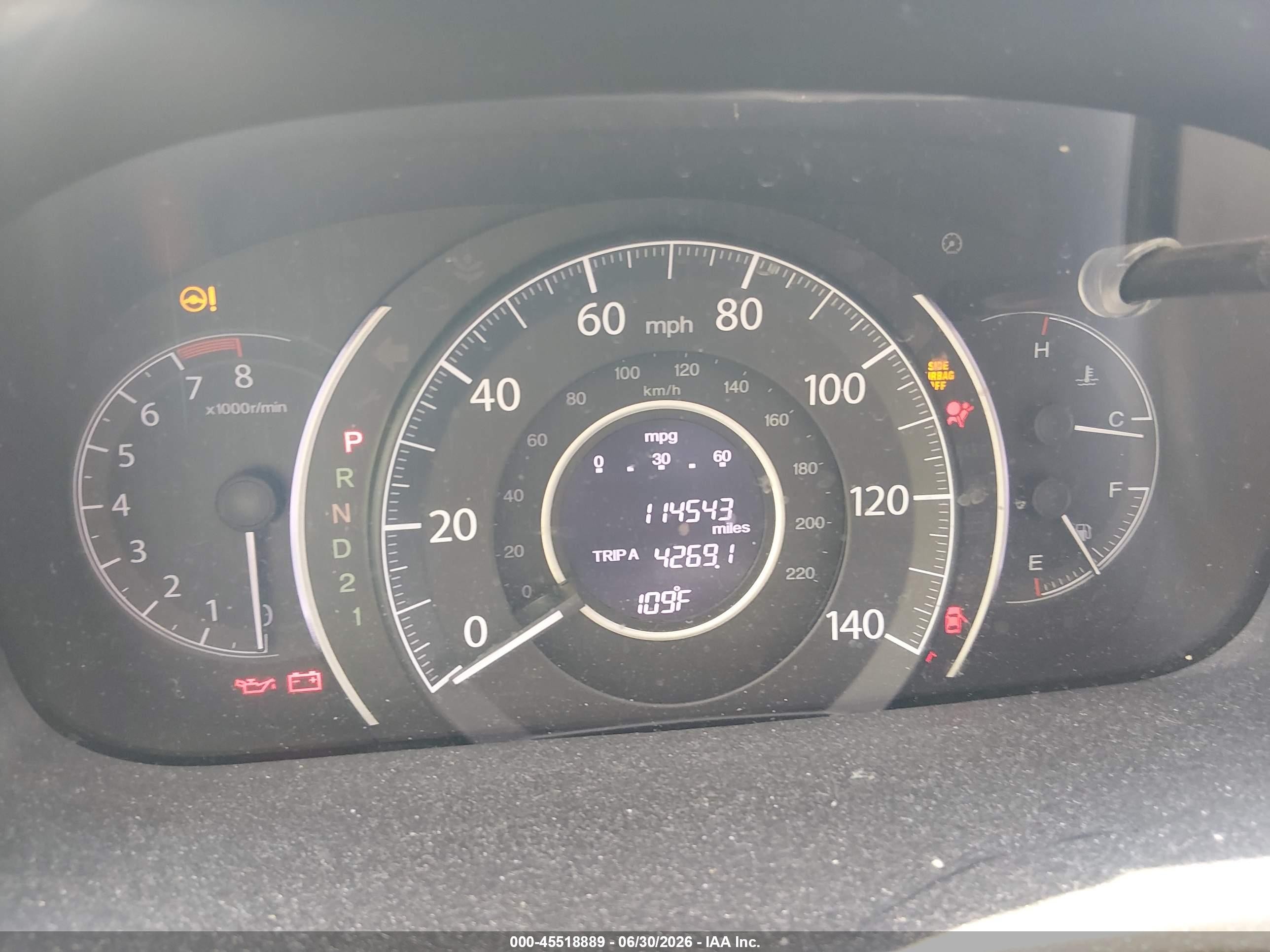 2013 Honda Cr-v Ex Коричневый vin: 5J6RM3H53DL040150