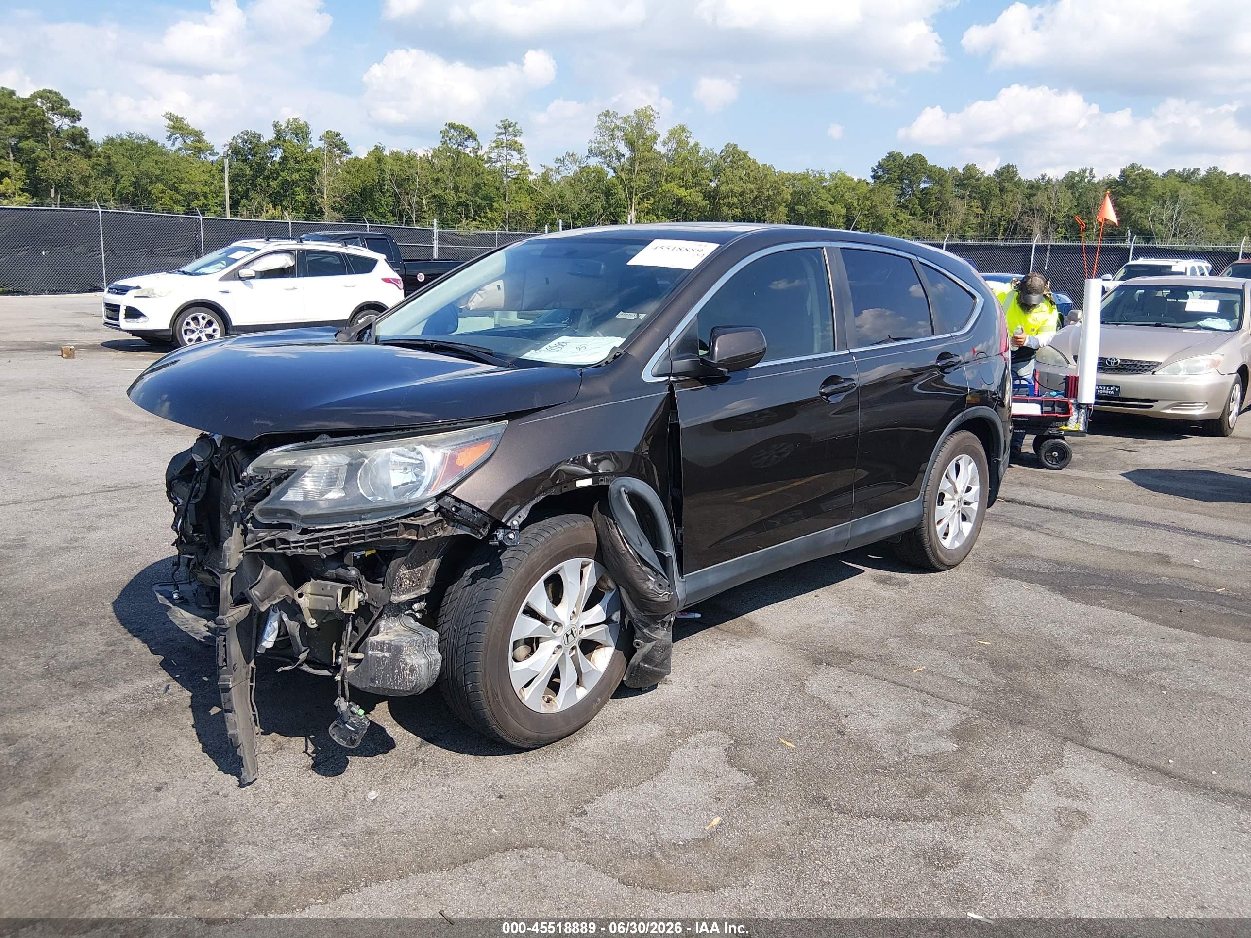 2013 Honda Cr-v Ex Коричневый vin: 5J6RM3H53DL040150