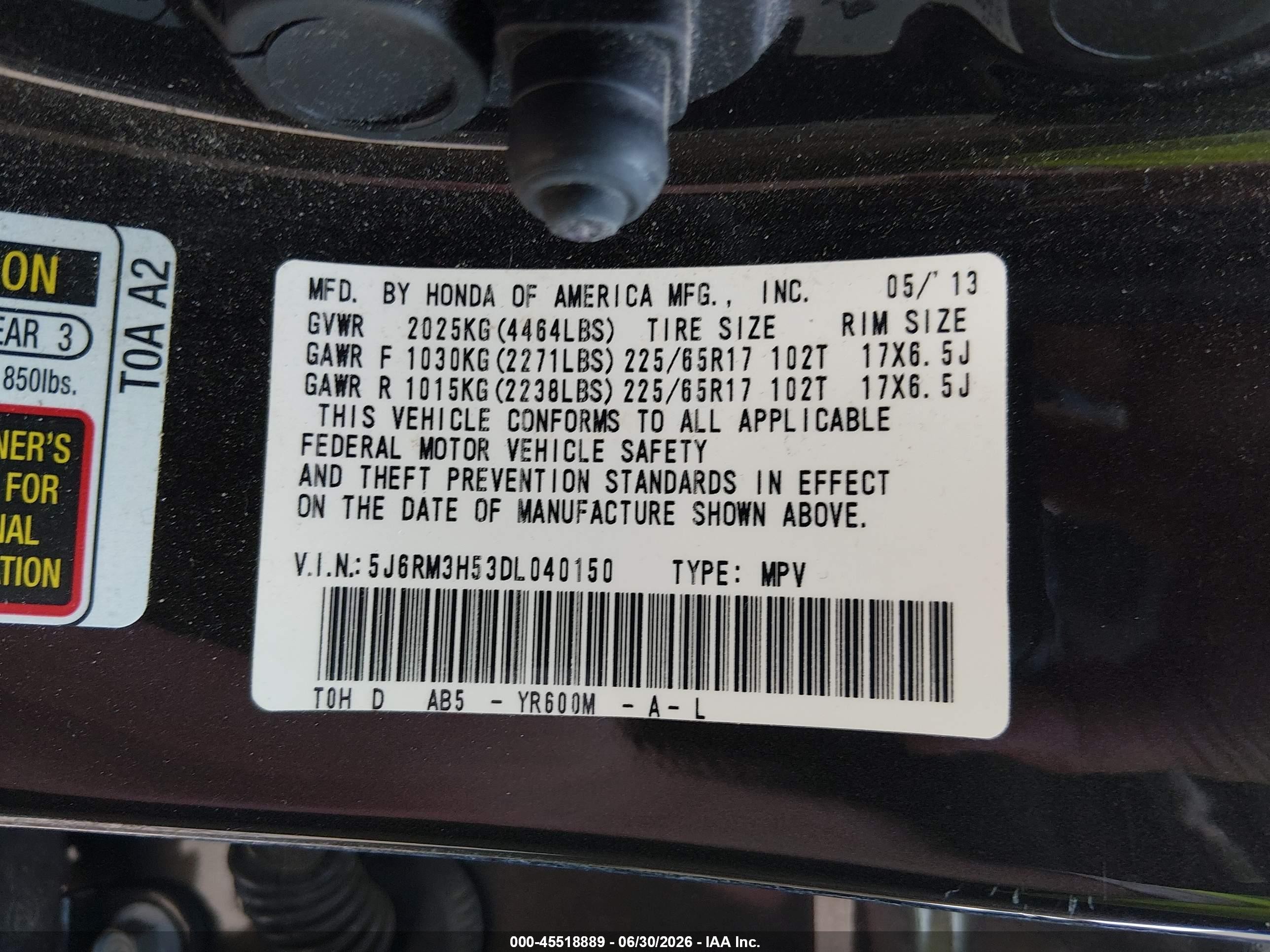 2013 Honda Cr-v Ex Коричневый vin: 5J6RM3H53DL040150