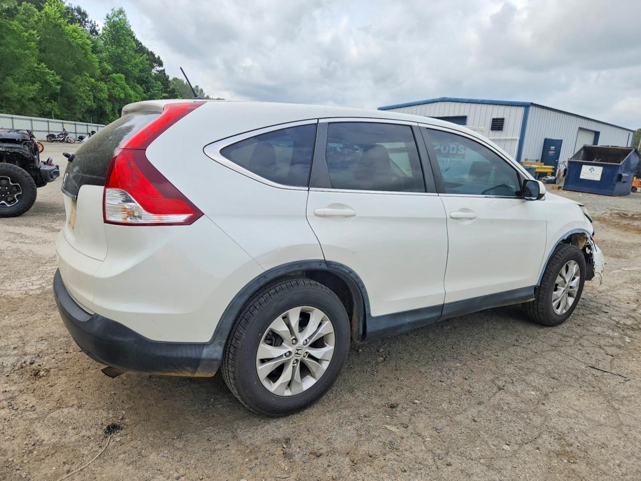 2014 Honda Crv White vin: 5J6RM3H53EL042384