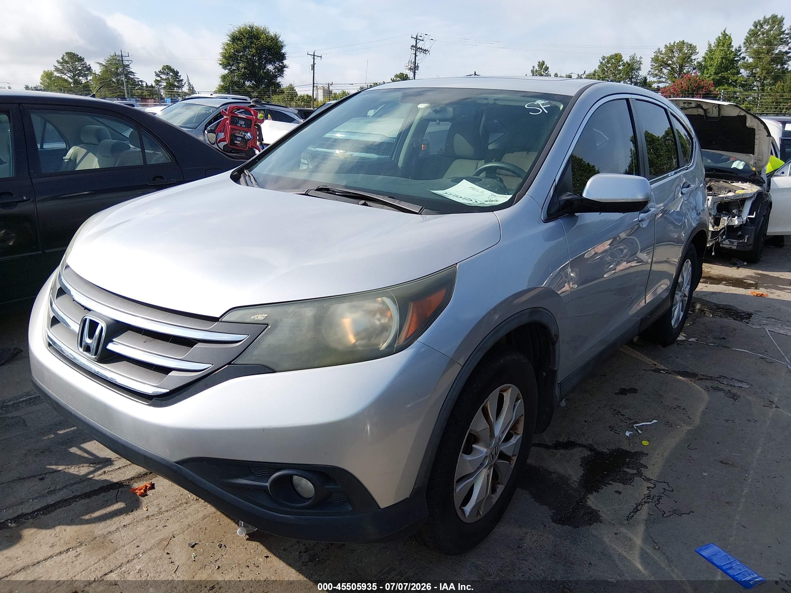 2014 Honda Cr-v Ex Silver vin: 5J6RM3H53EL043468