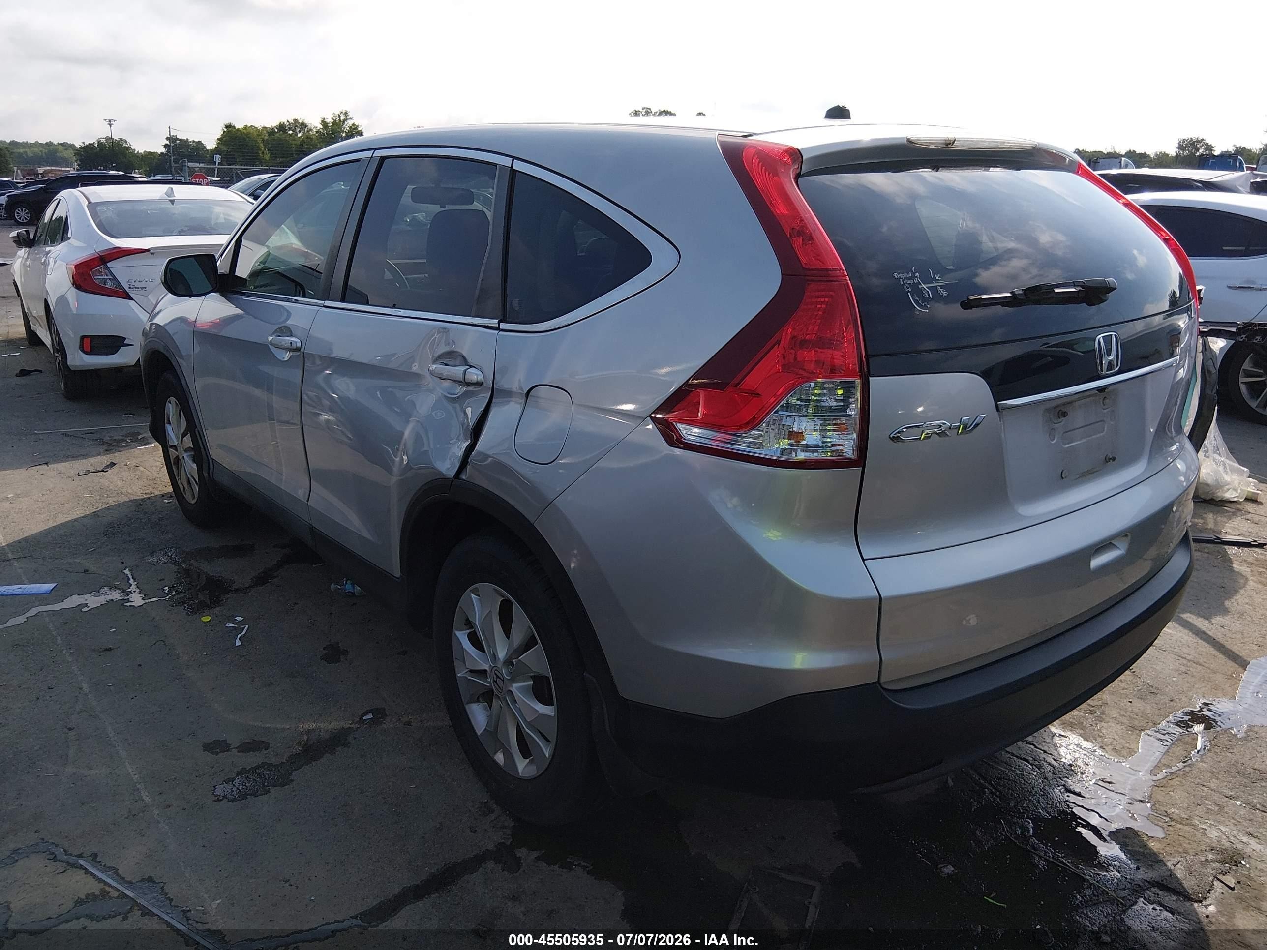 2014 Honda Cr-v Ex Silver vin: 5J6RM3H53EL043468