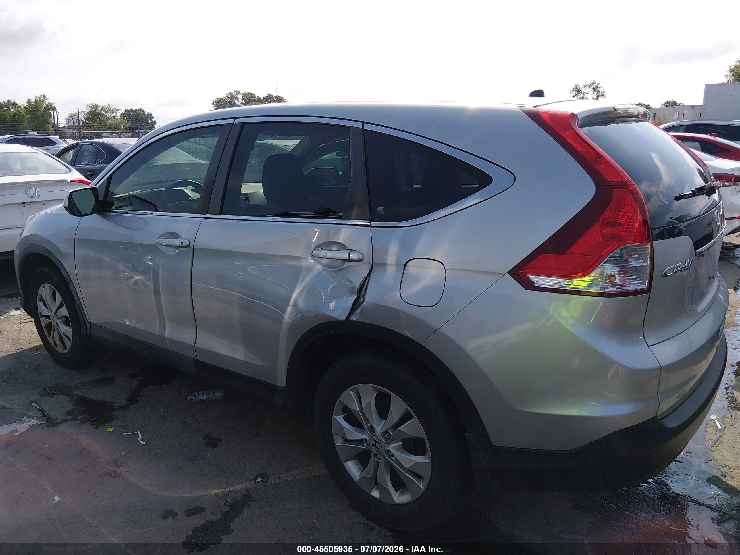 2014 Honda Cr-v Ex Silver vin: 5J6RM3H53EL043468