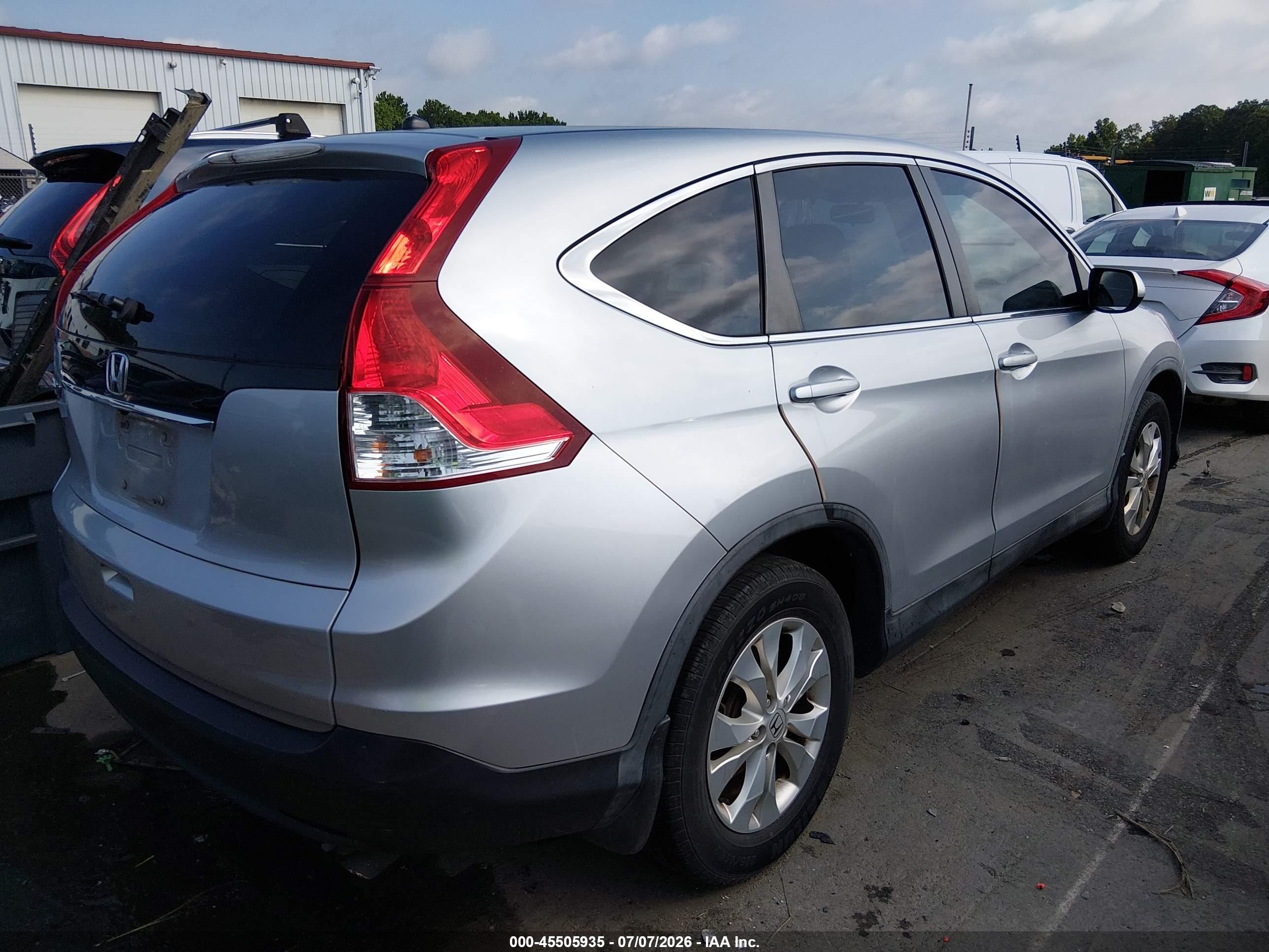 2014 Honda Cr-v Ex Silver vin: 5J6RM3H53EL043468